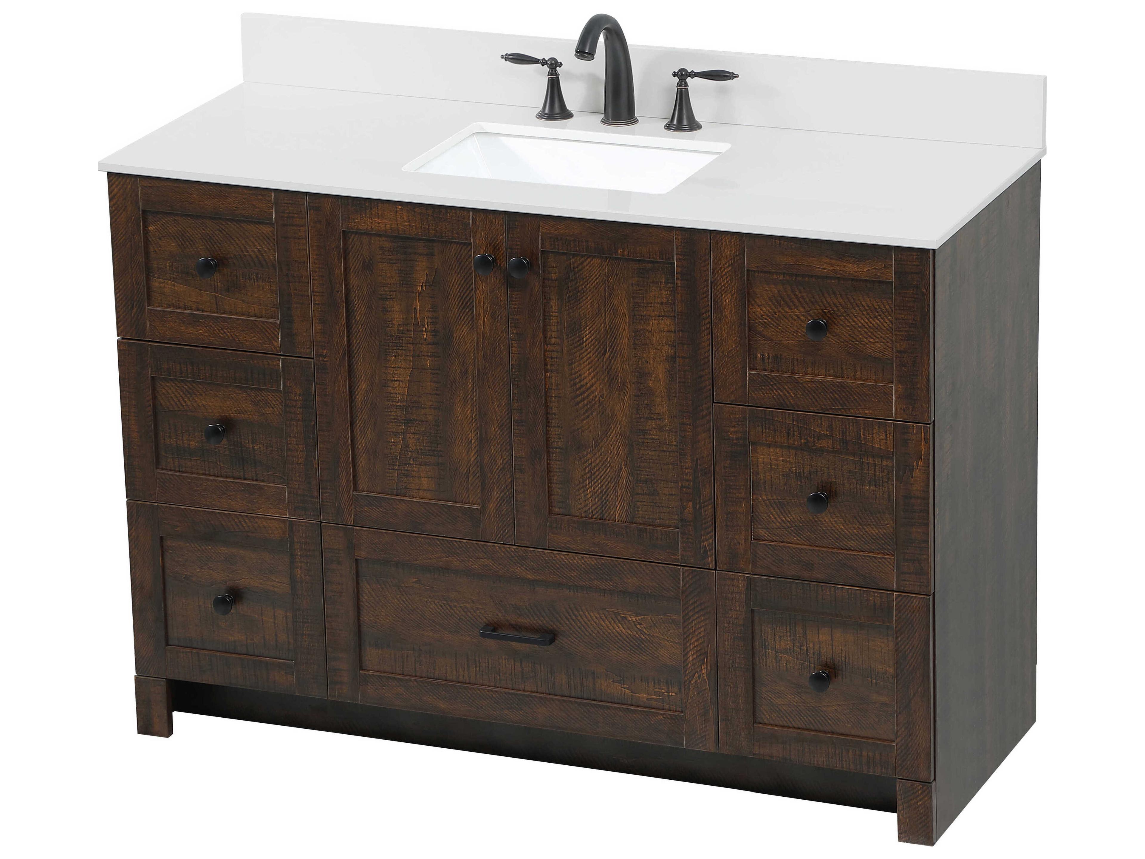 Elegant Lighting Soma Expresso 48" Vanity with Backsplash