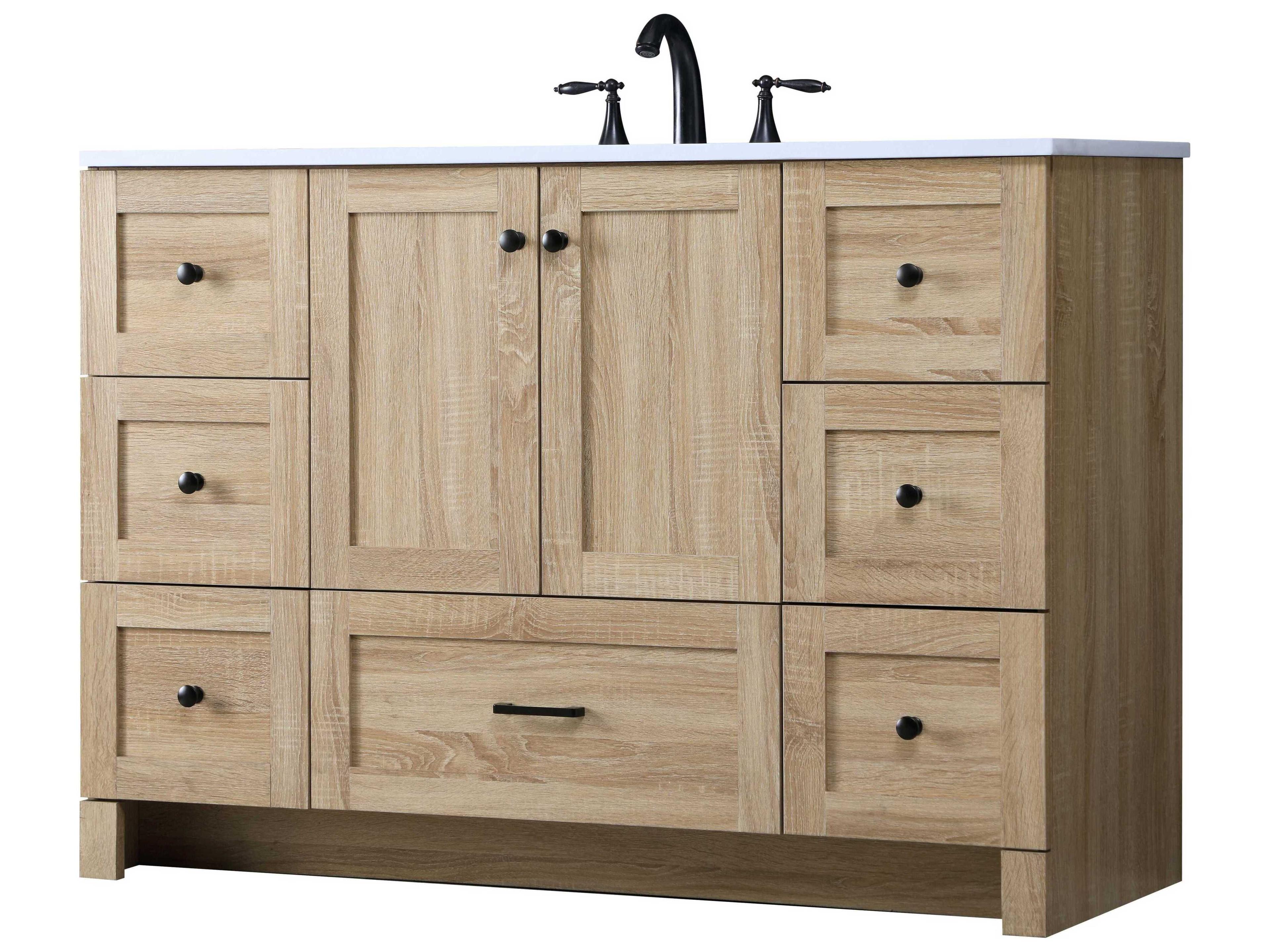 Elegant Lighting Soma 48" Mango Wood Vanity