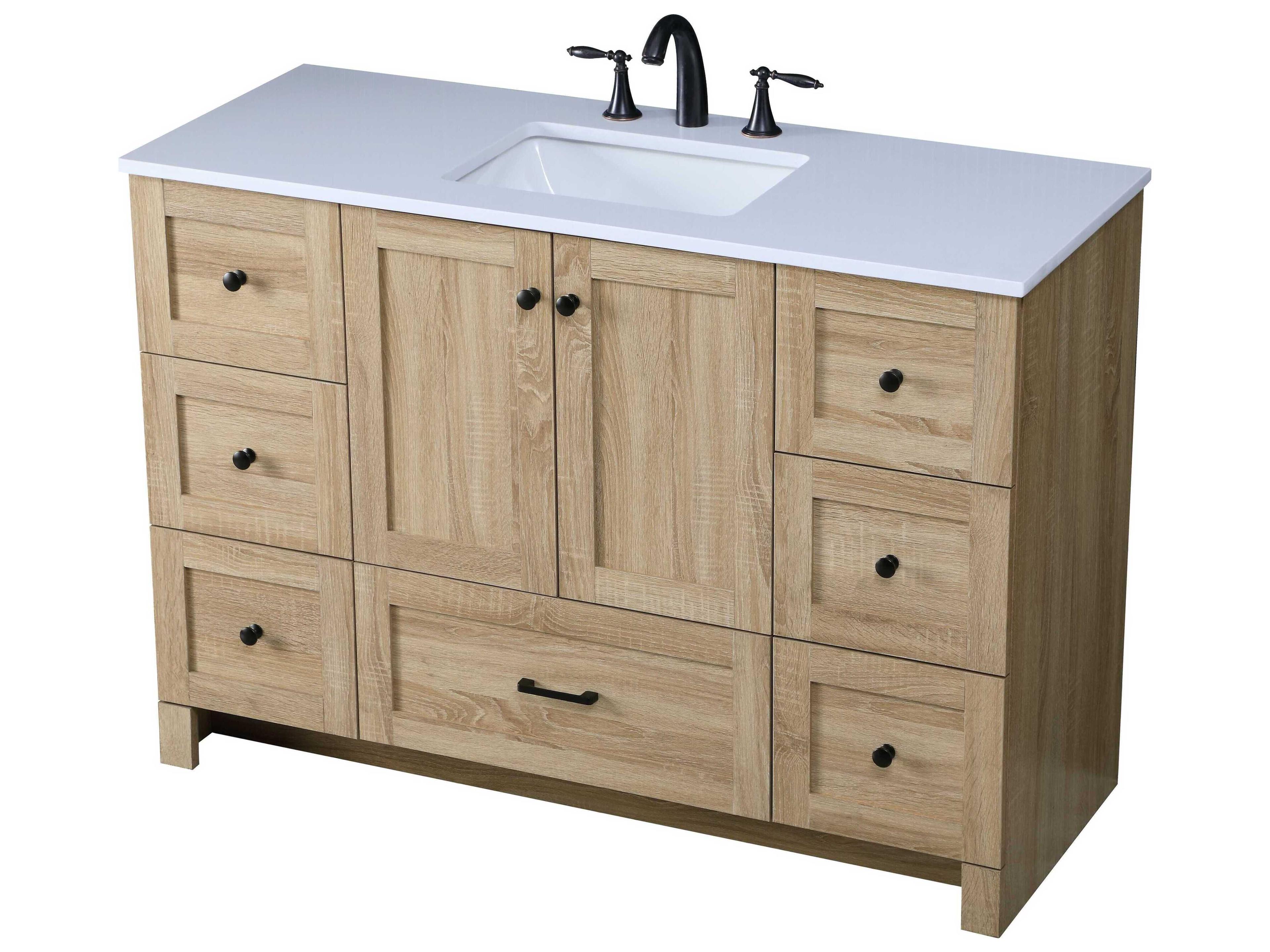 Elegant Lighting Soma 48" Mango Wood Vanity