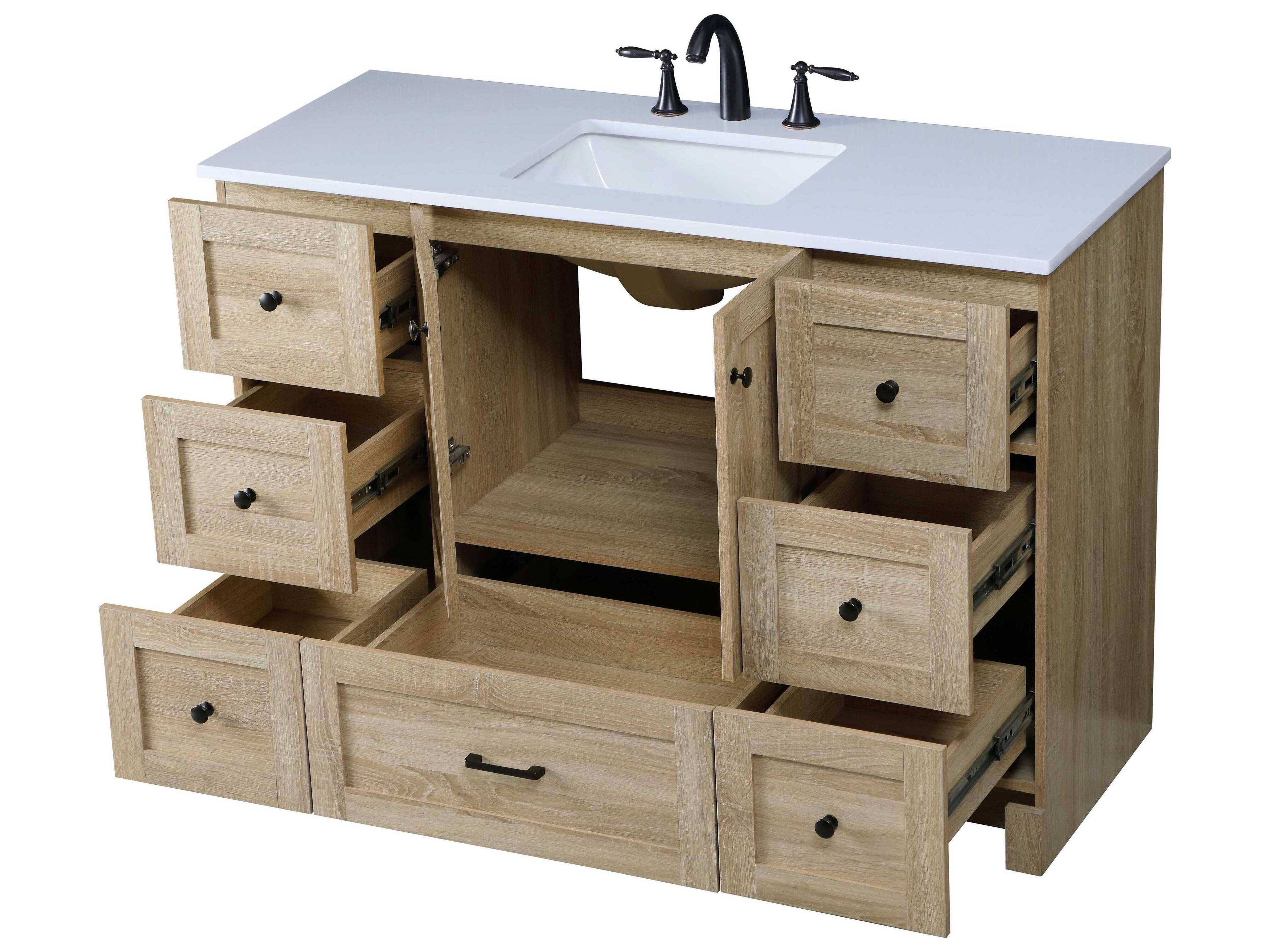 Elegant Lighting Soma 48" Mango Wood Vanity