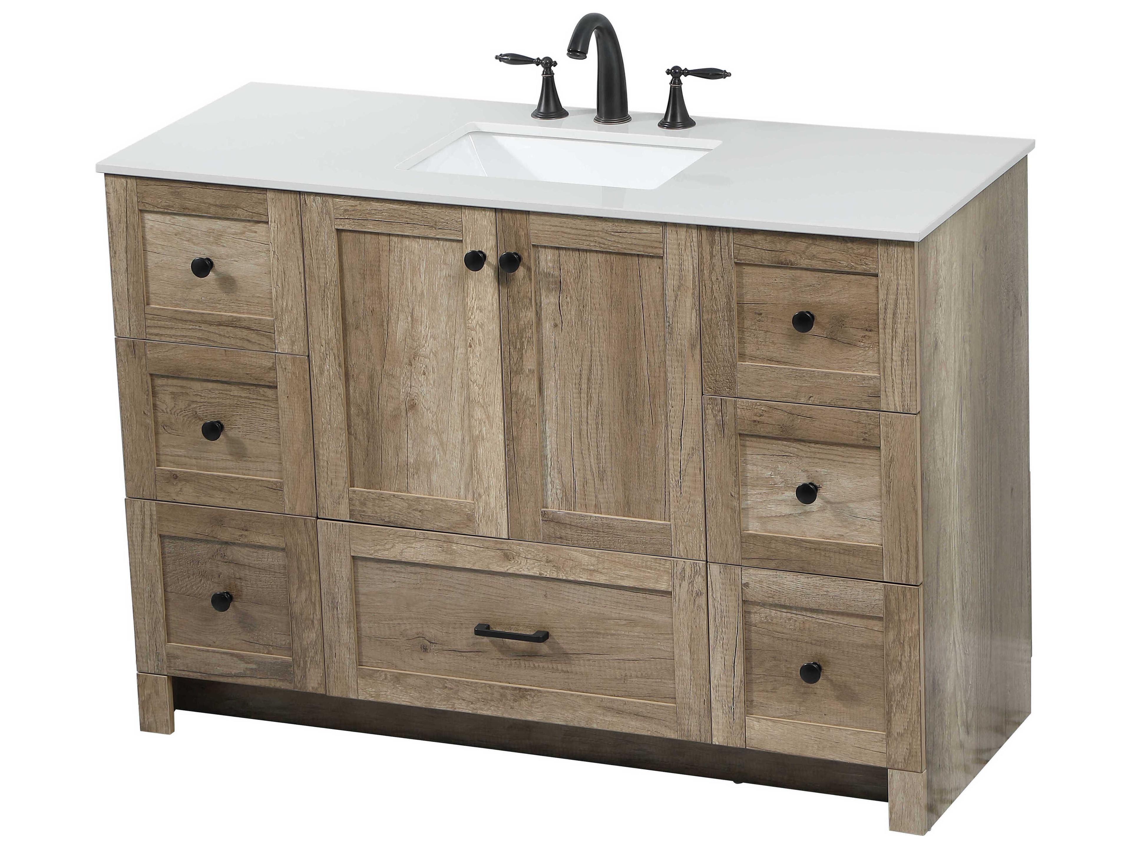 Elegant Lighting Soma Natural Oak 48" Vanity
