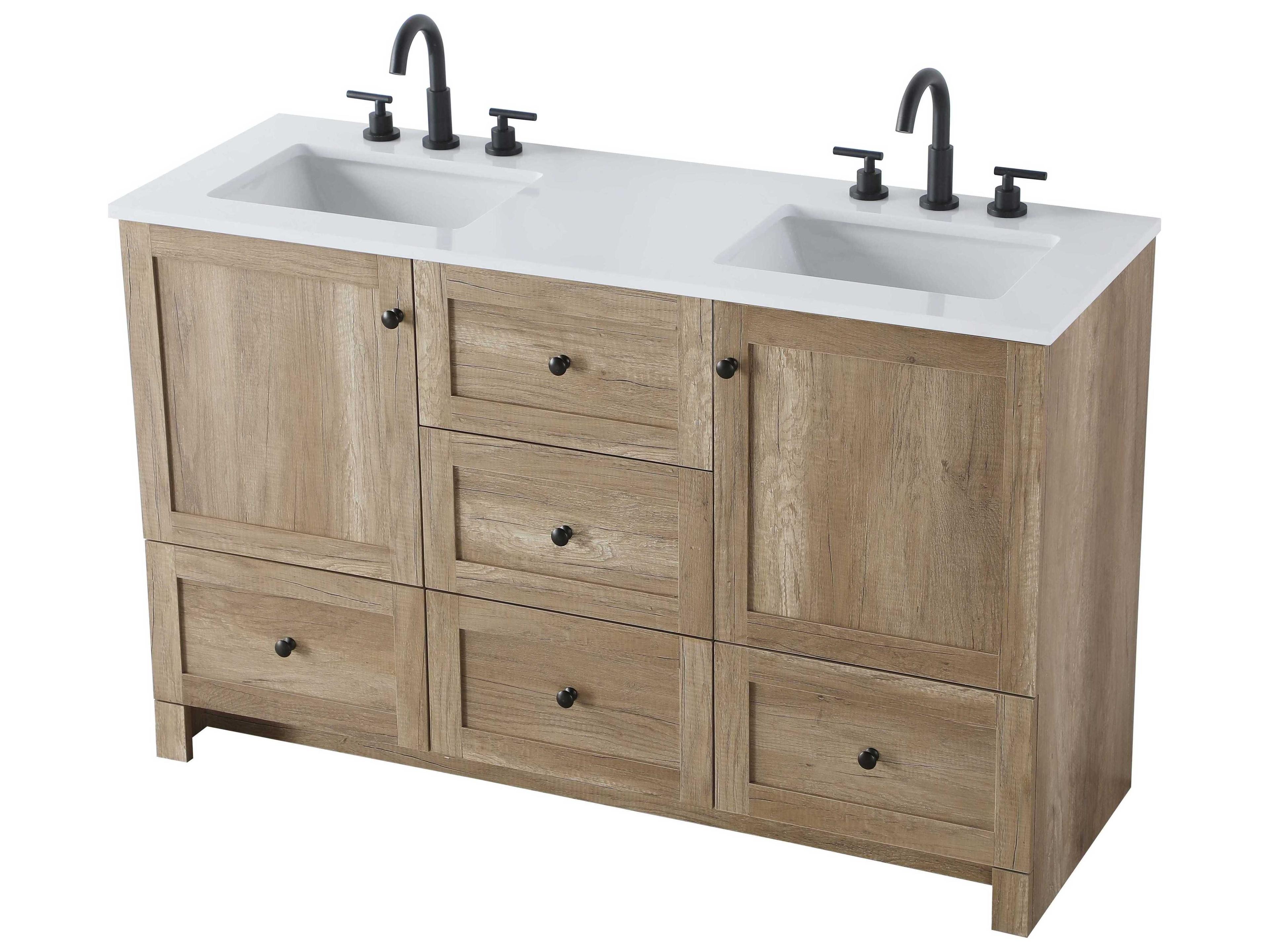 Elegant Lighting Soma Natural Oak Vanity