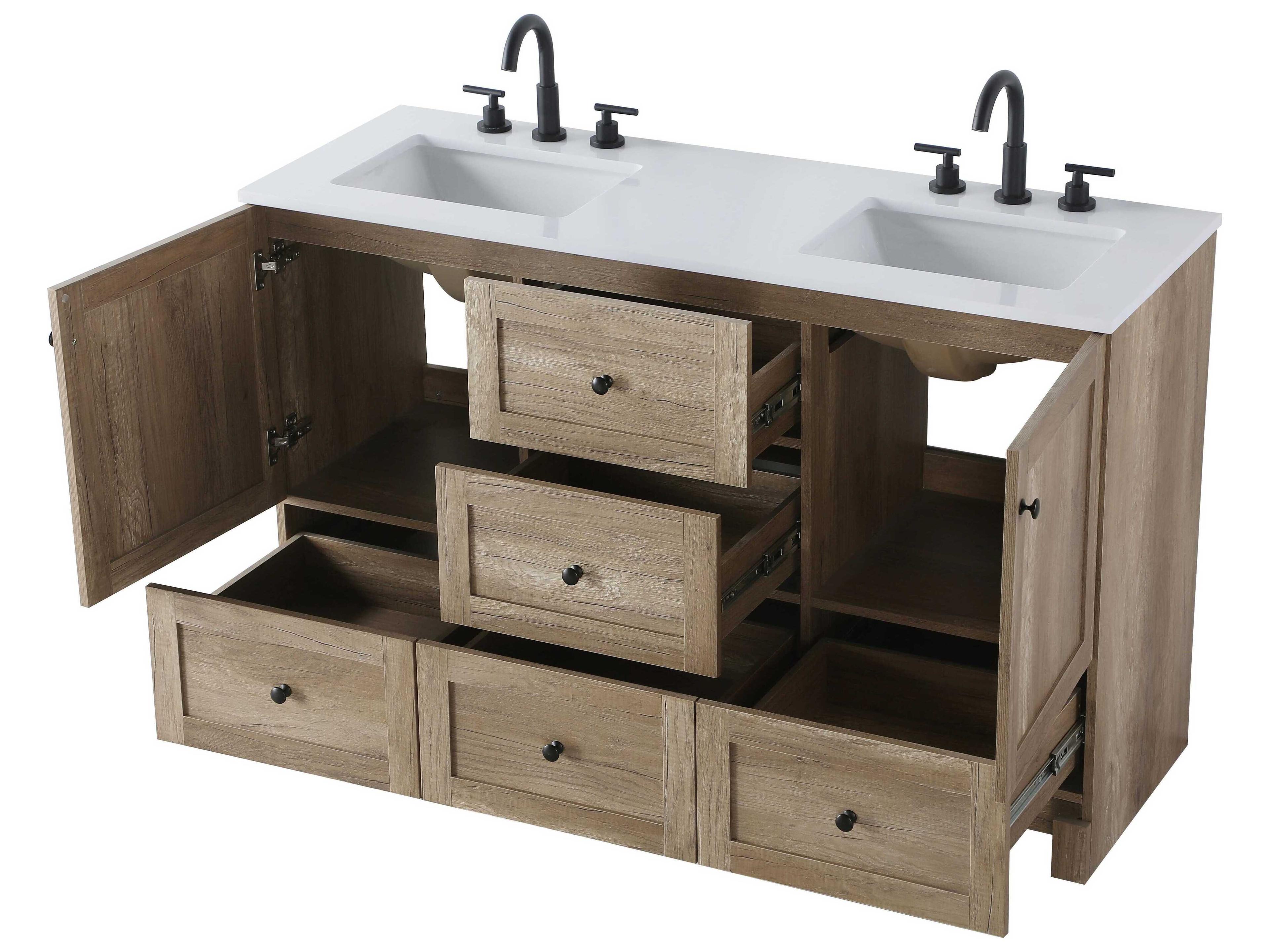 Elegant Lighting Soma Natural Oak Vanity