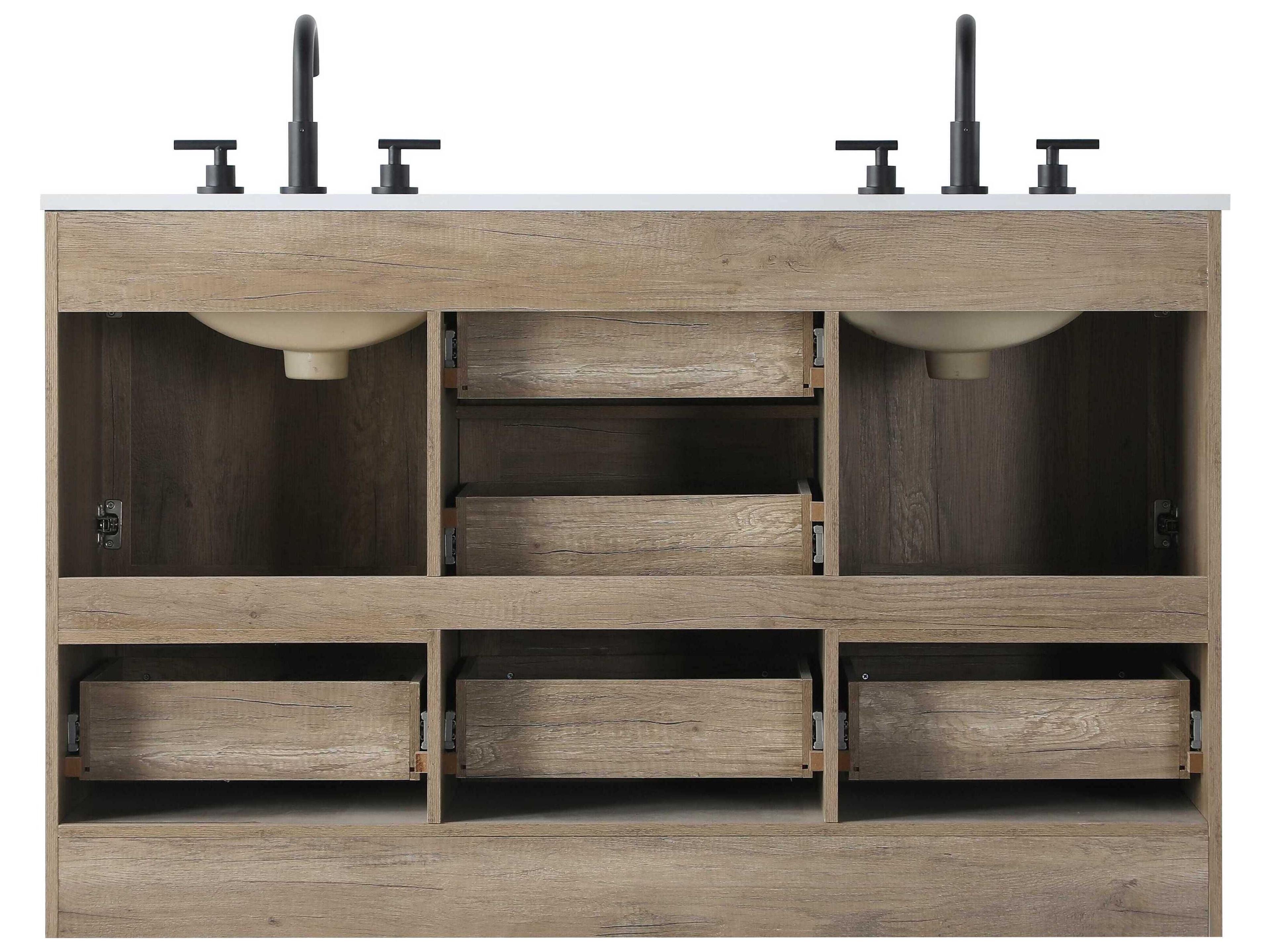 Elegant Lighting Soma Natural Oak Vanity