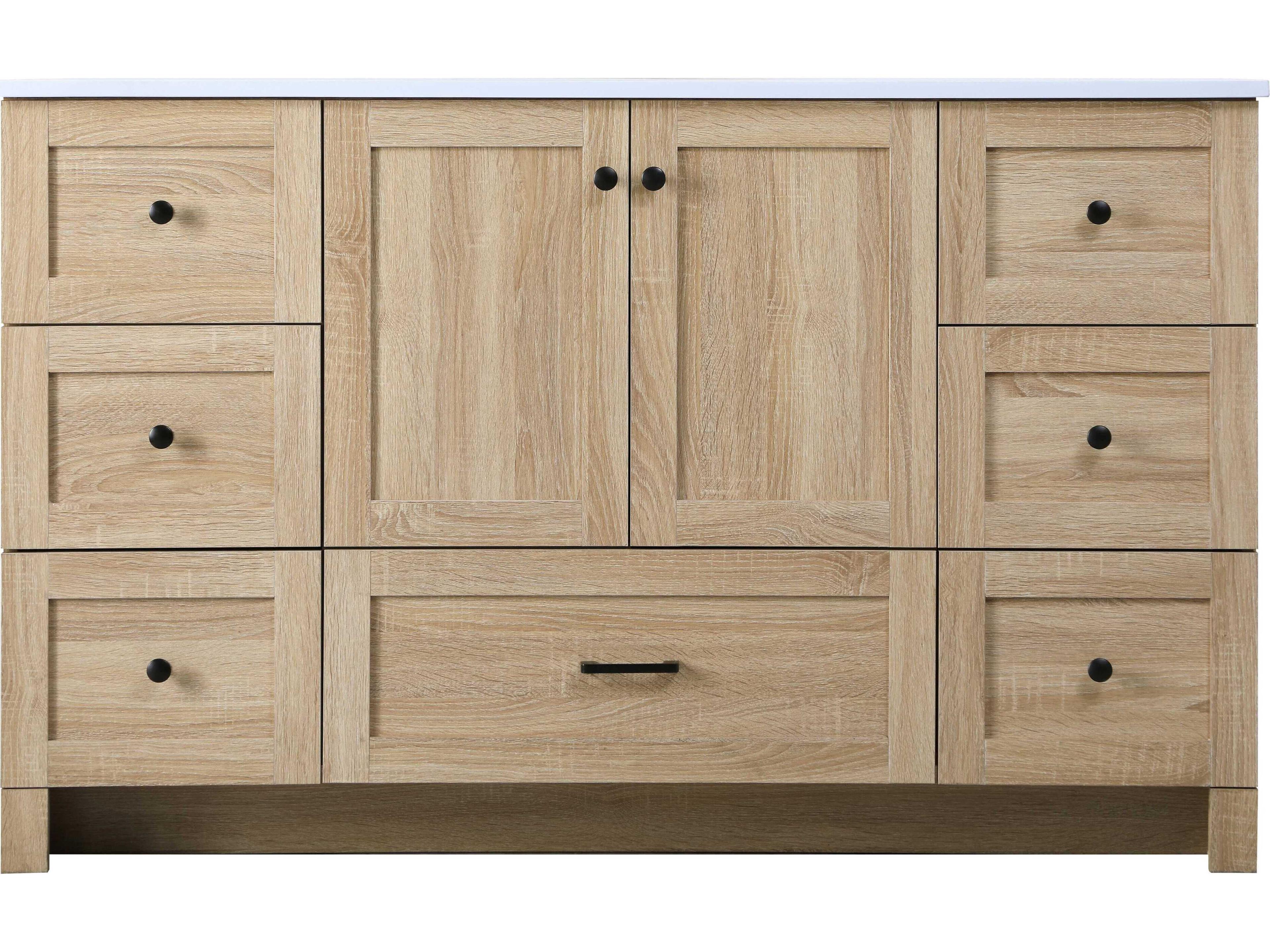 Elegant Lighting Soma 54" Mango Wood Vanity