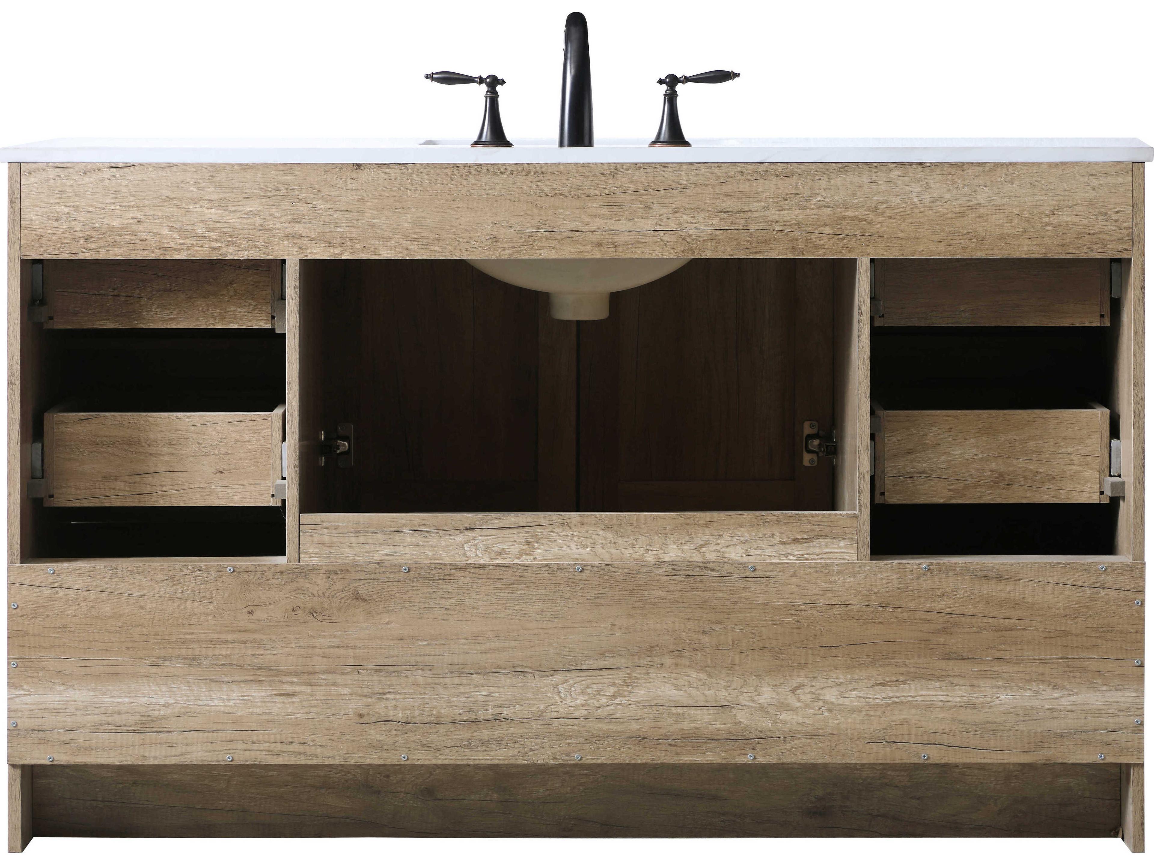 Elegant Lighting Soma Natural Oak Vanity