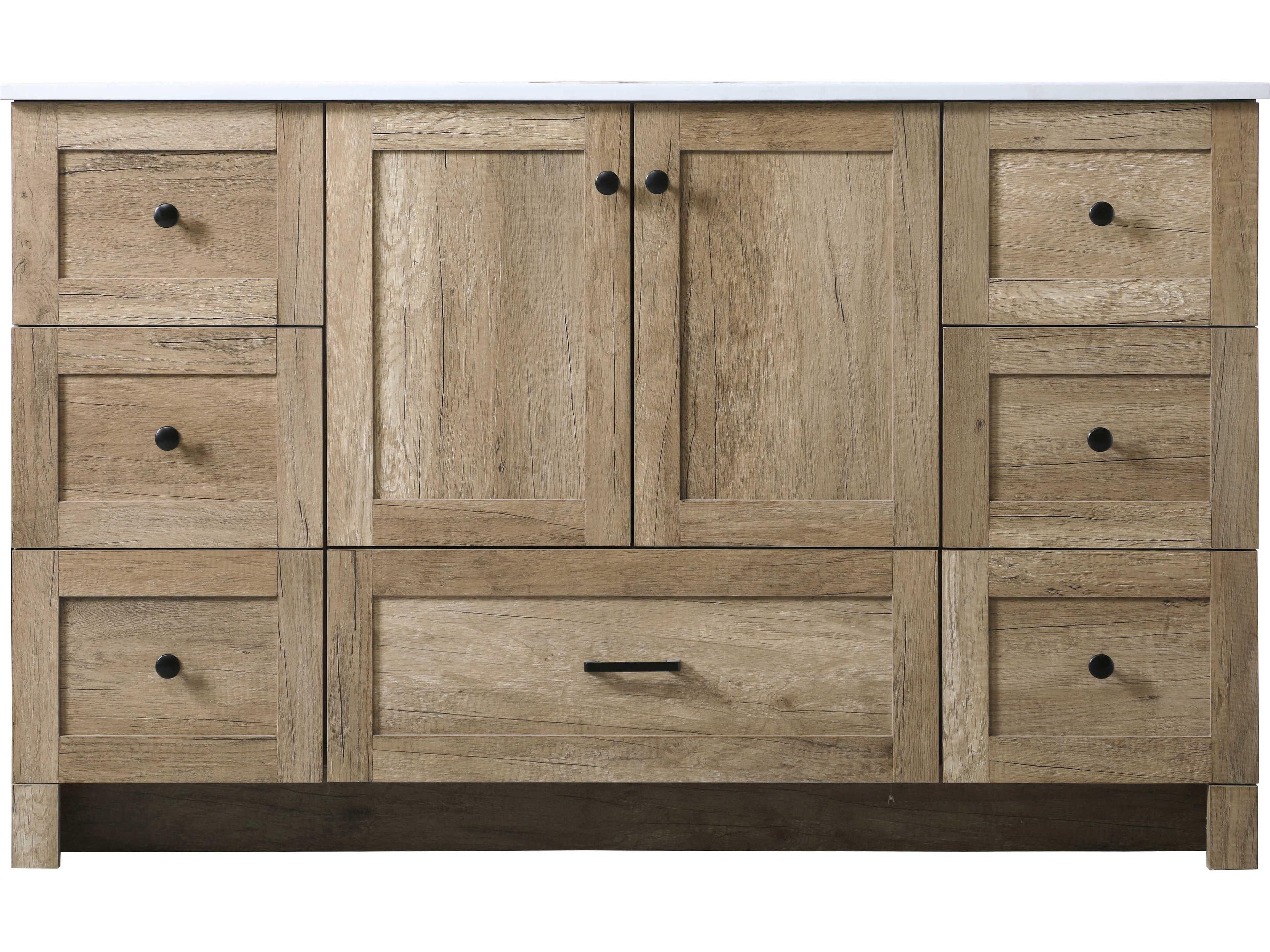 Elegant Lighting Soma Natural Oak Vanity