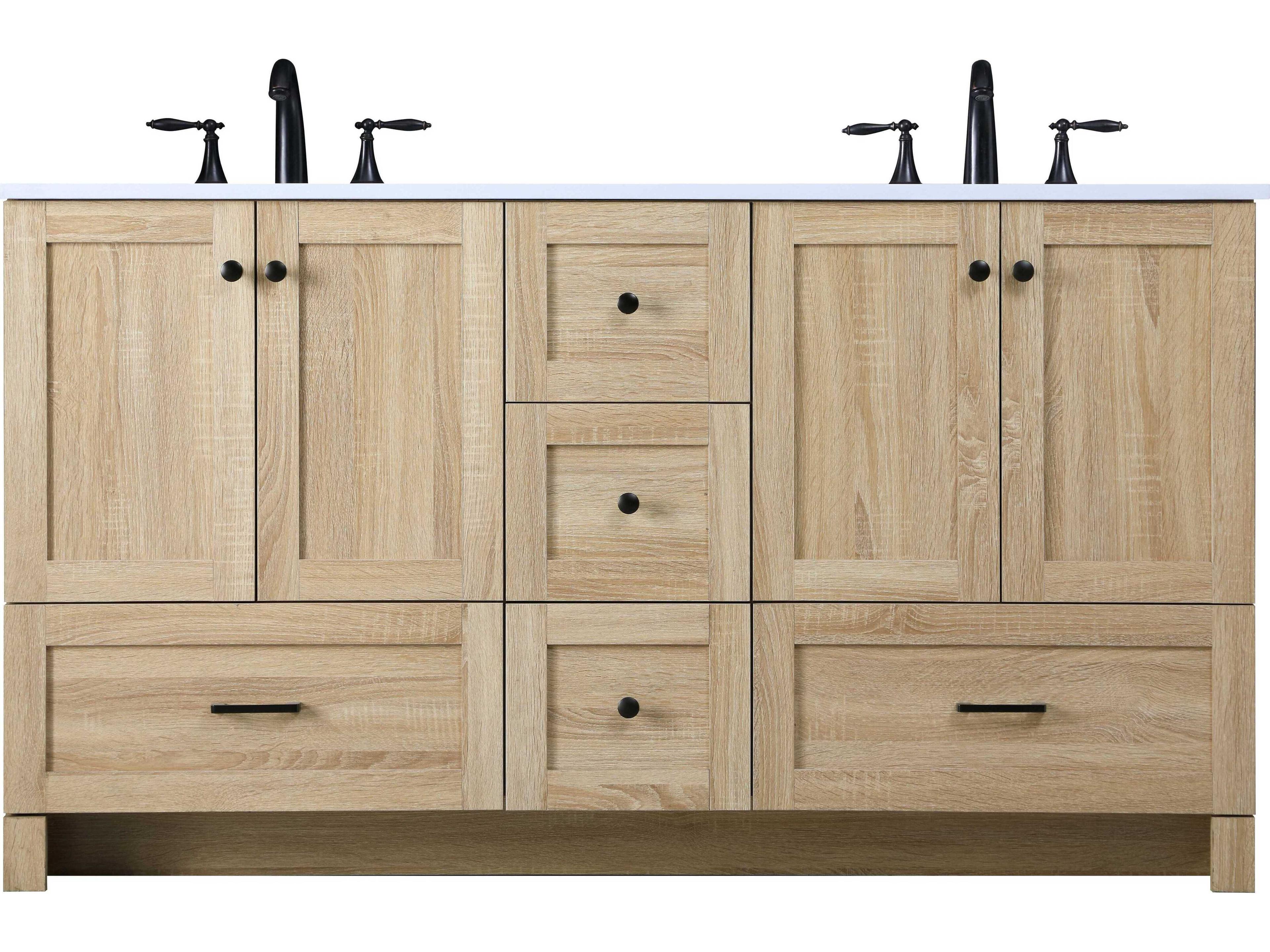 Soma Double Vanity 60-Inch Mango Wood