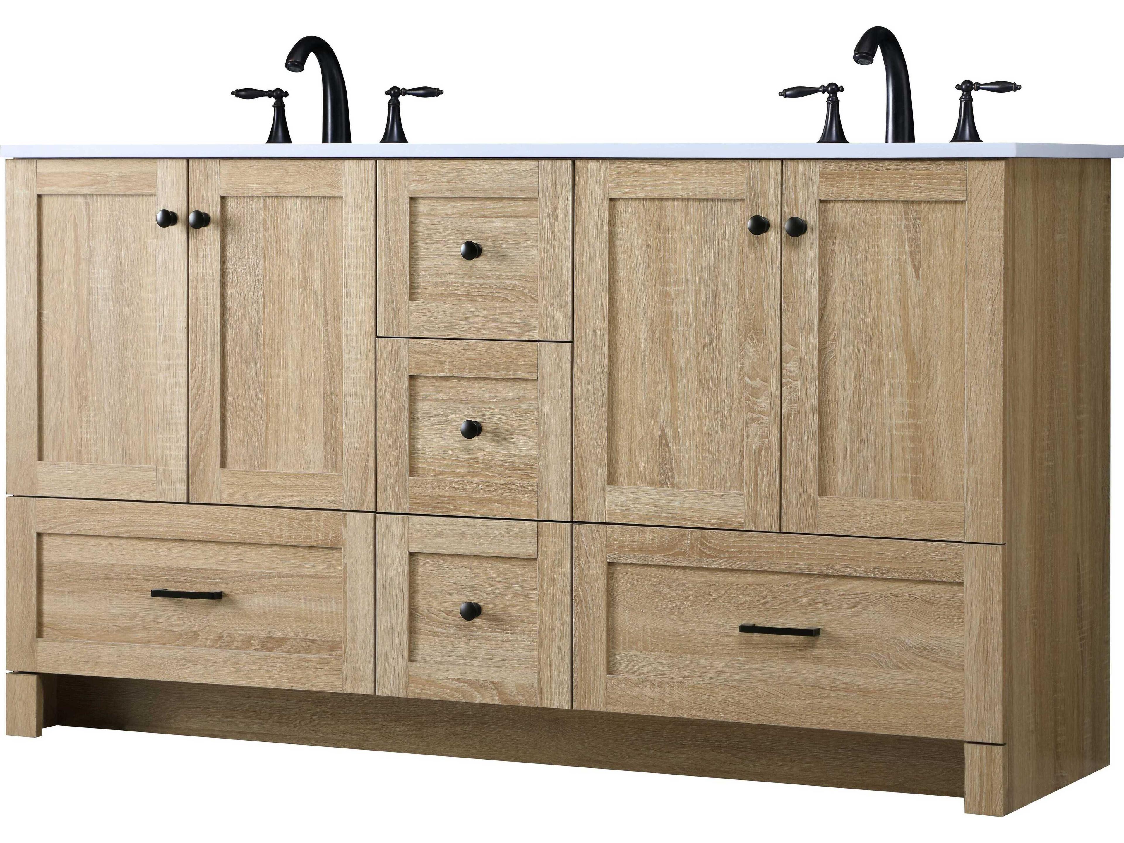 Elegant Lighting Soma 60" Mango Wood Vanity