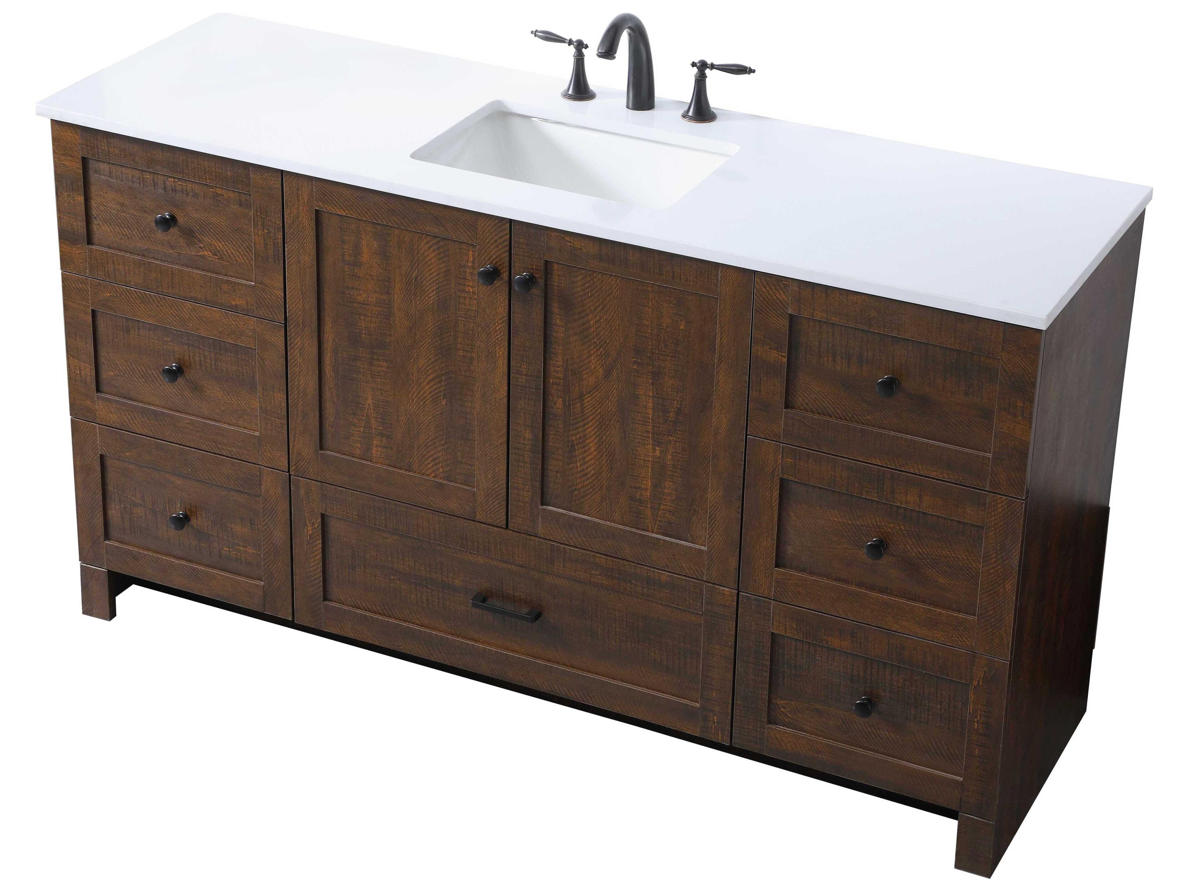 Elegant Lighting Soma Expresso 60" Vanity