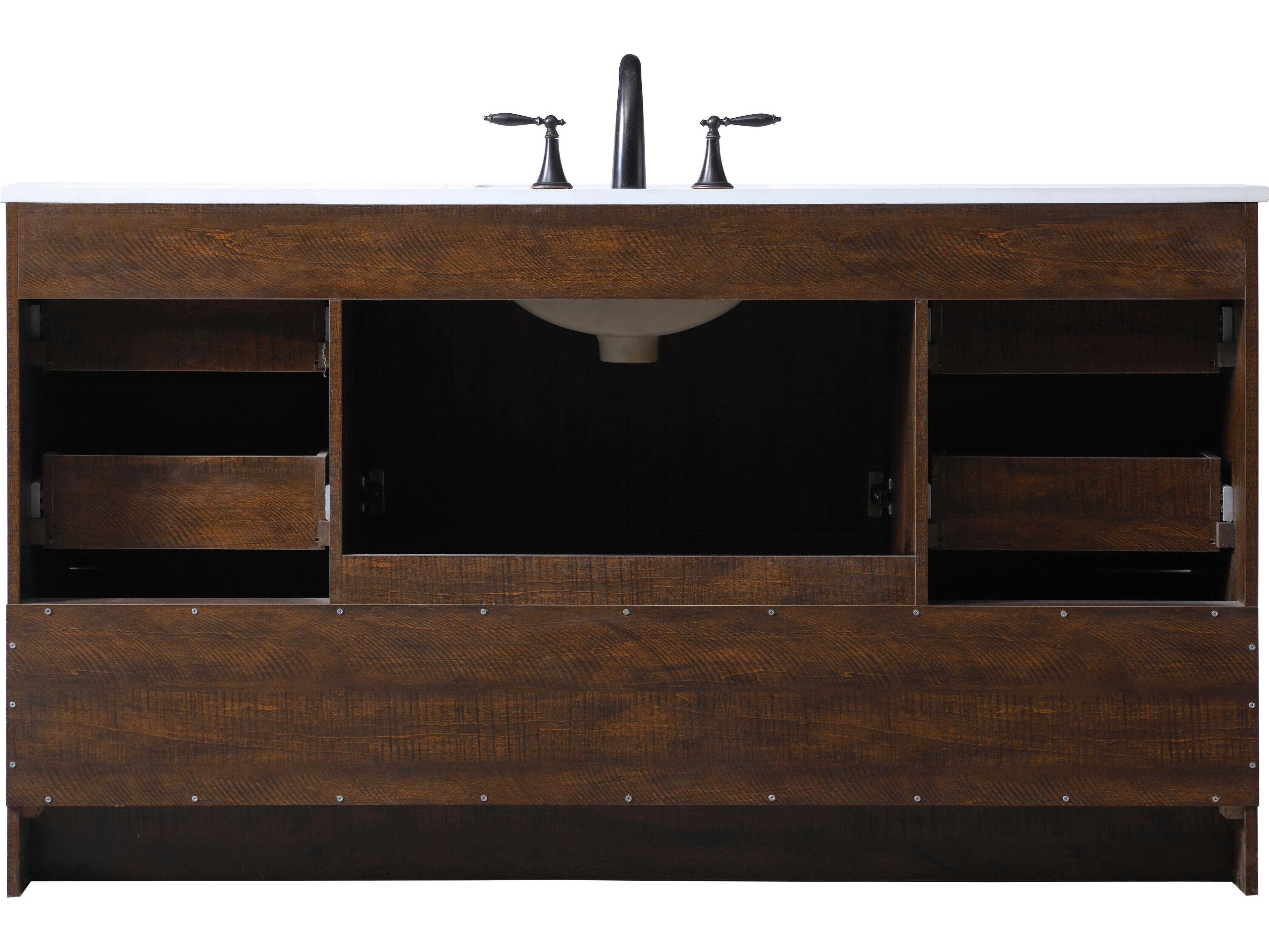 Elegant Lighting Soma Expresso 60" Vanity
