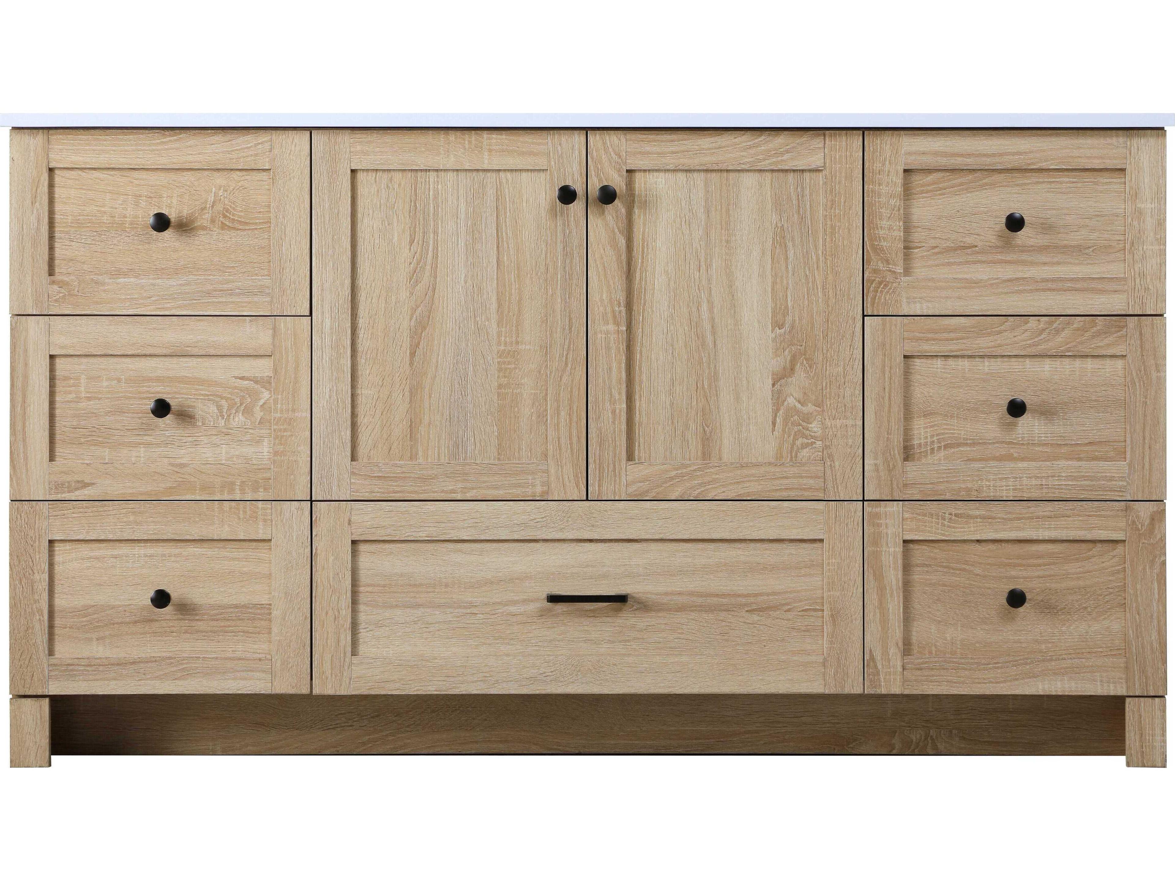 Elegant Lighting Soma 60" Mango Wood Vanity