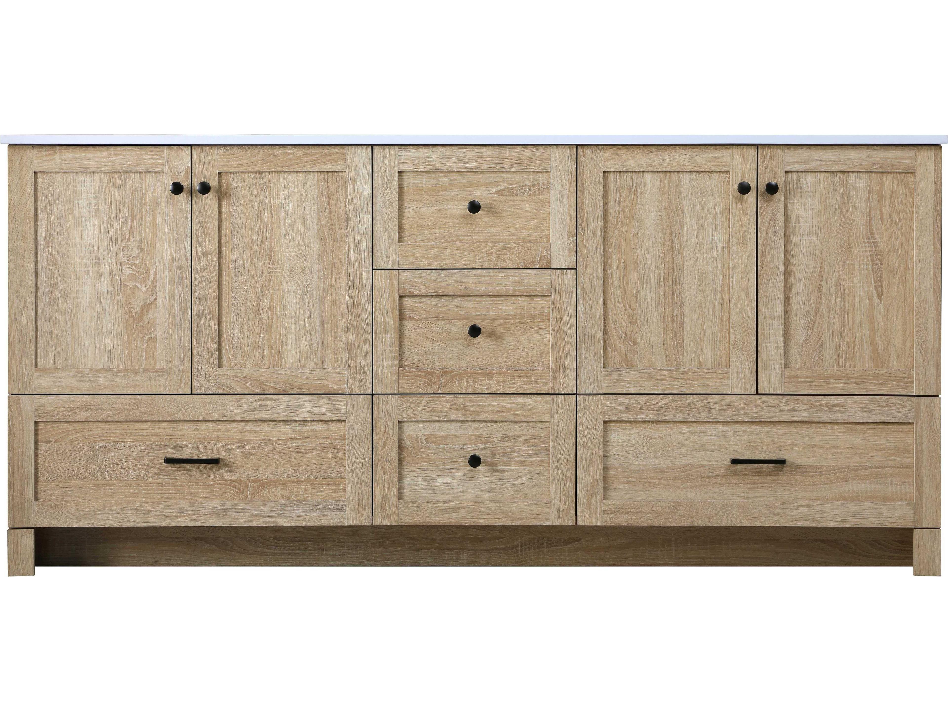 Elegant Lighting Soma 72" Mango Wood Vanity