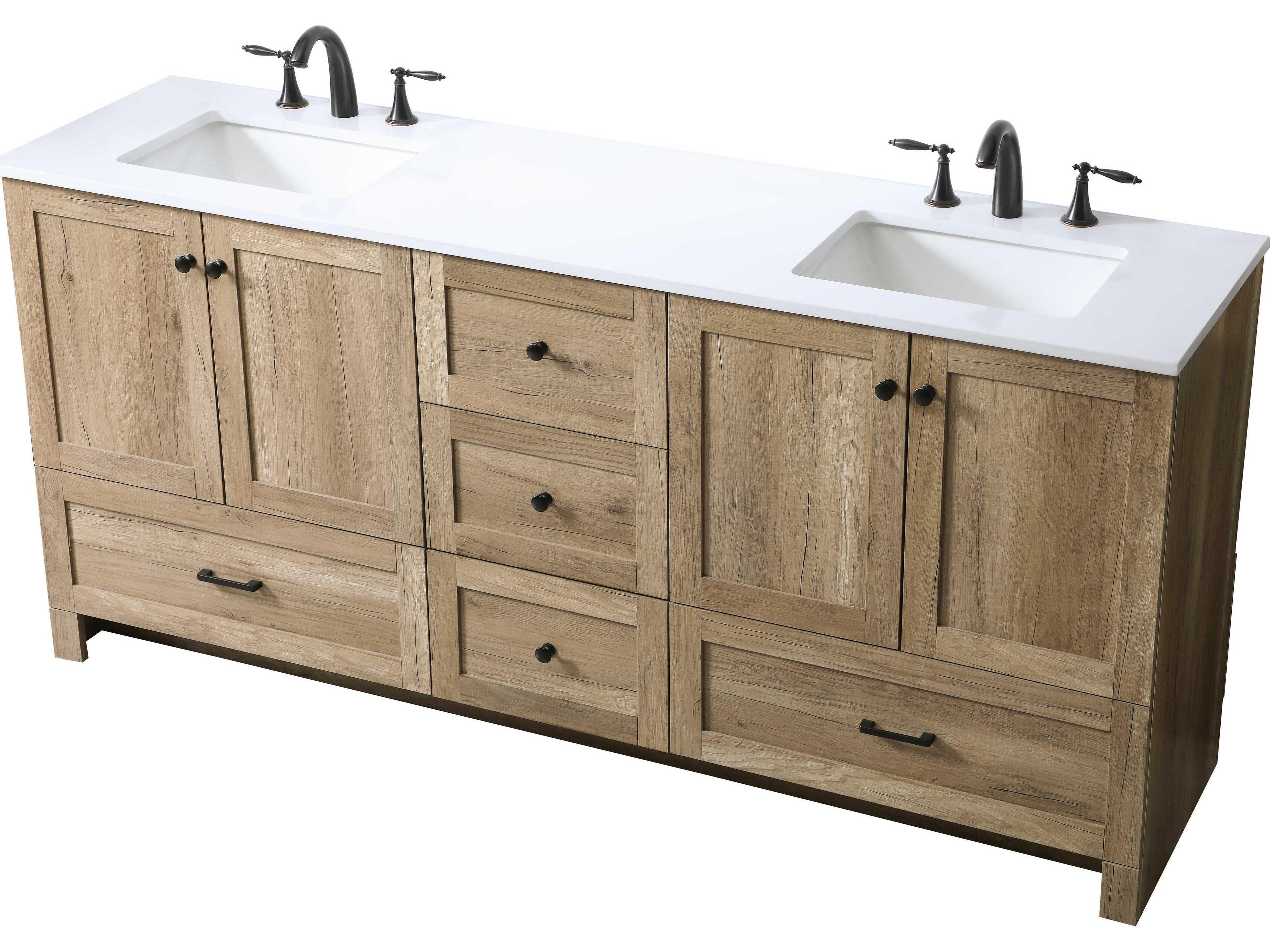 Elegant Lighting Soma Natural Oak Vanity