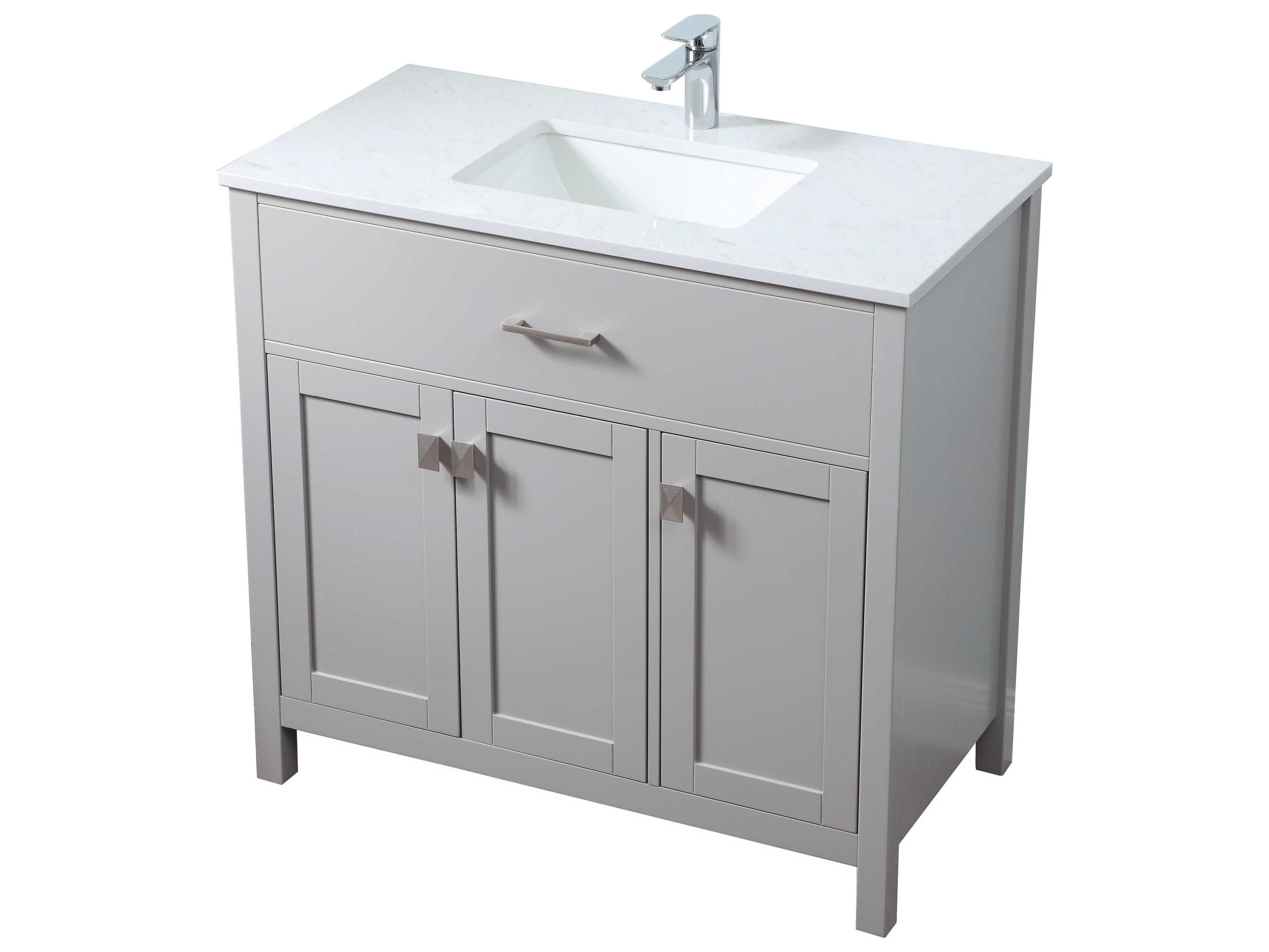 Elegant Lighting Harrison Grey Vanity