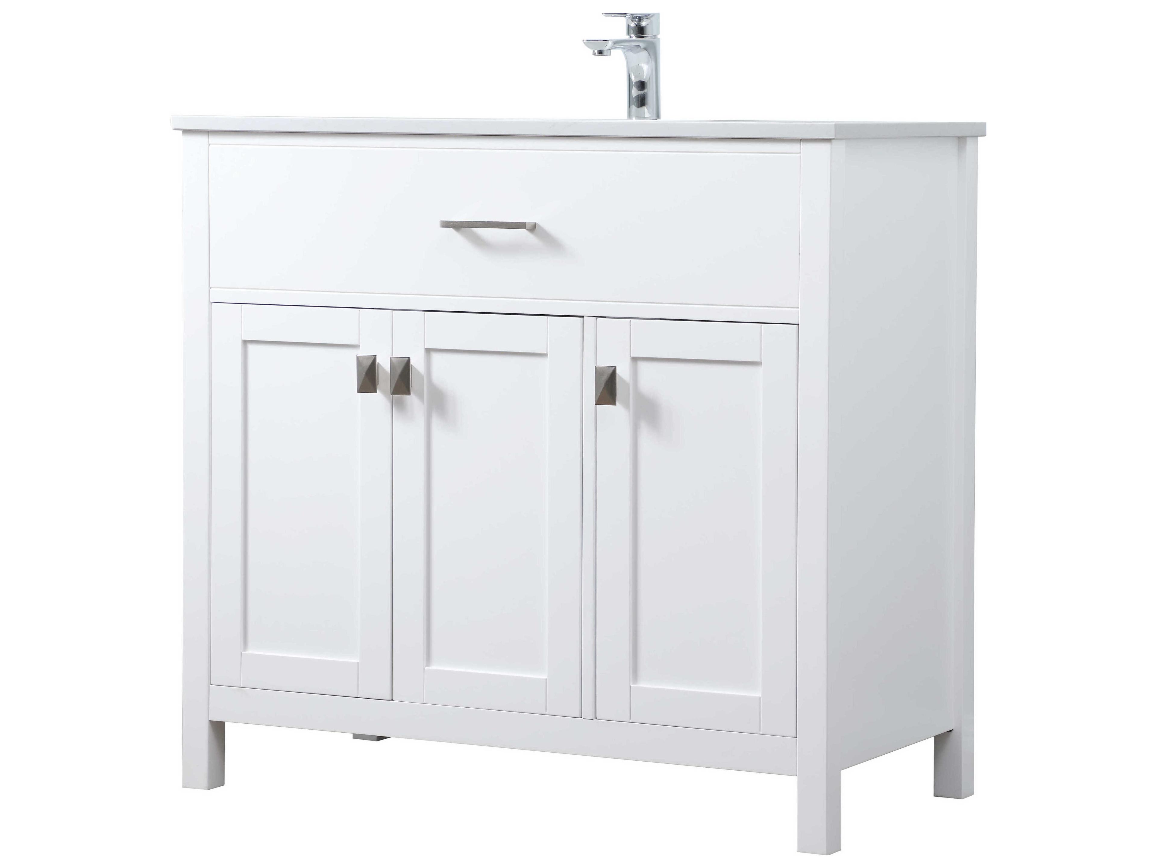 Elegant Lighting Harrison White Vanity