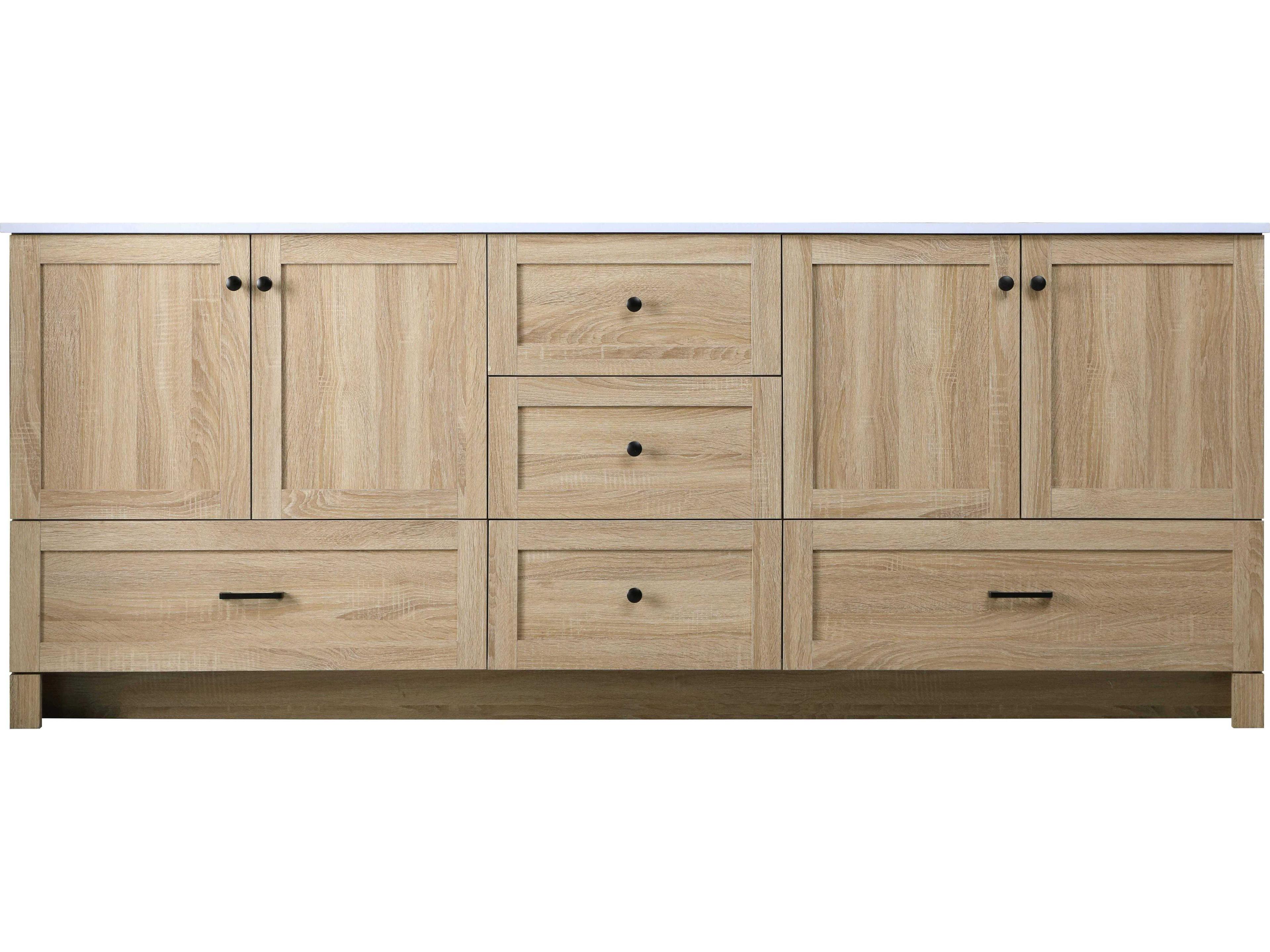 Elegant Lighting Soma 84" Mango Wood Vanity