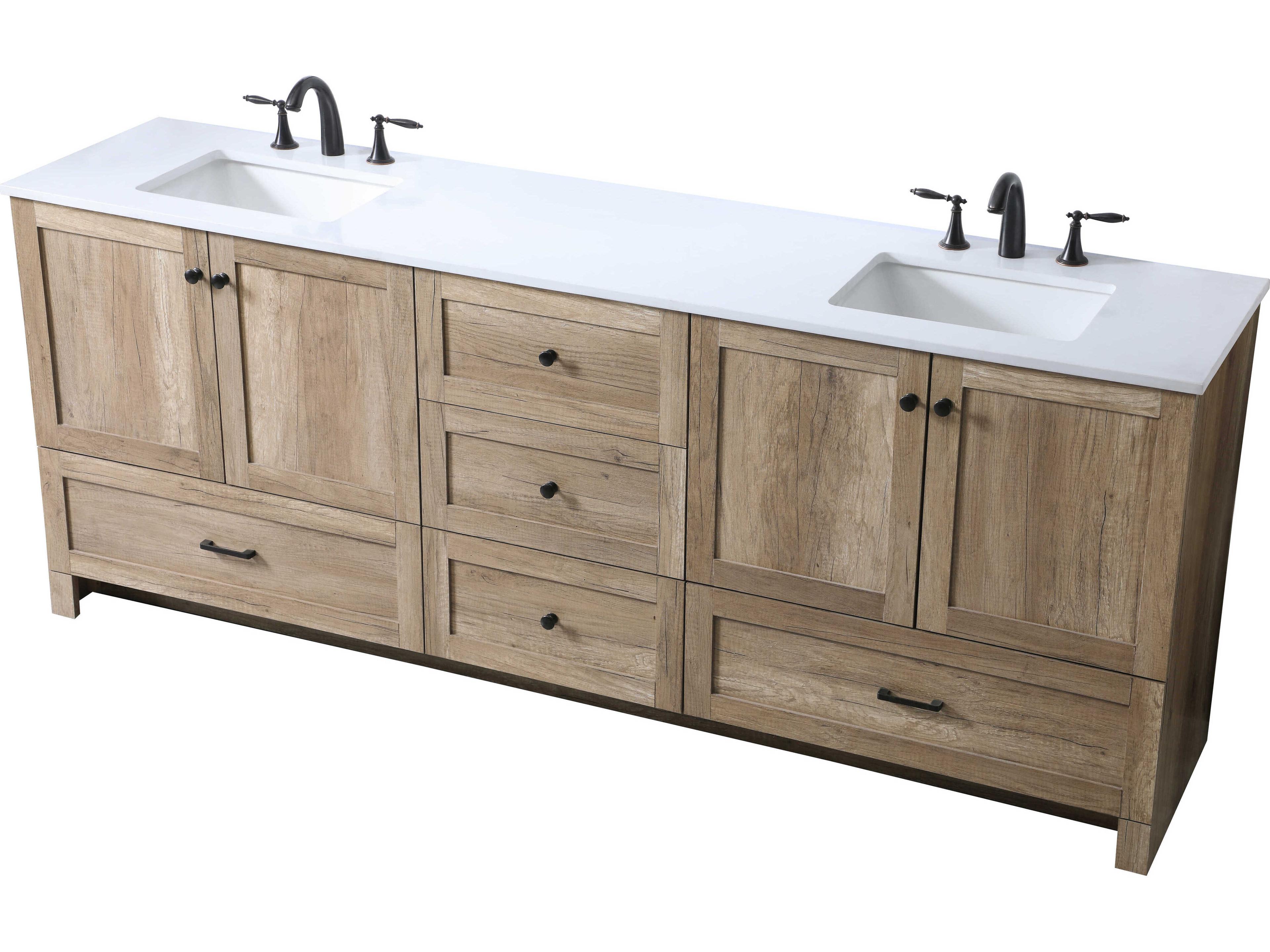 Elegant Lighting Soma Natural Oak Vanity