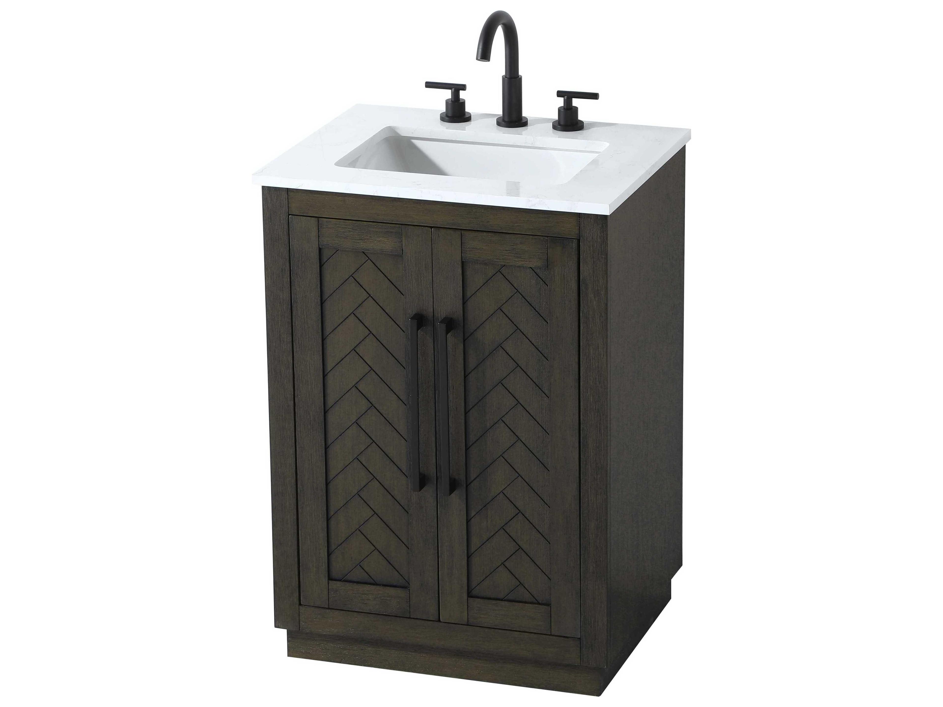 Elegant Lighting Chase Chocolate Oak Vanity