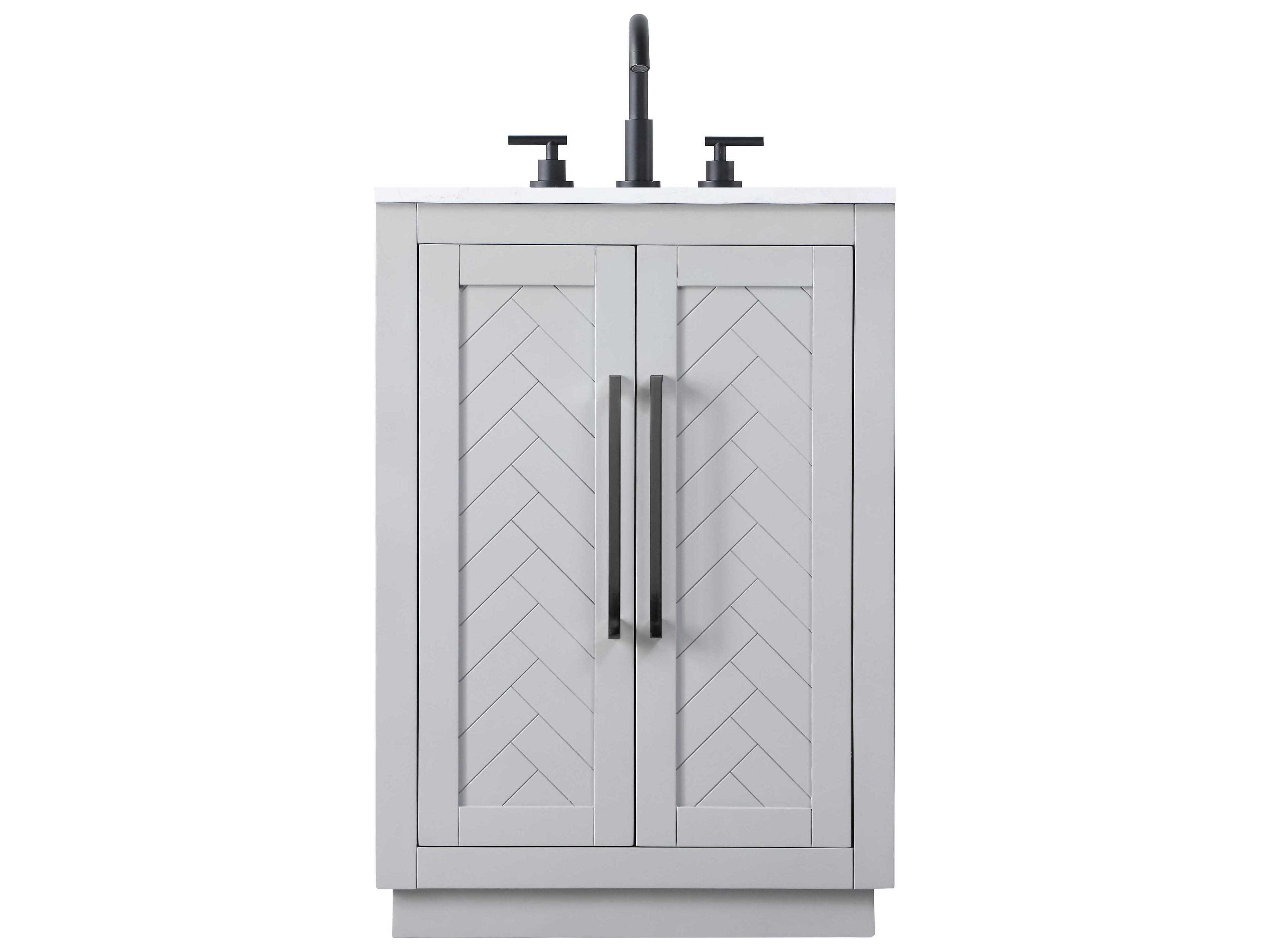 Elegant Lighting Chase Grey Vanity