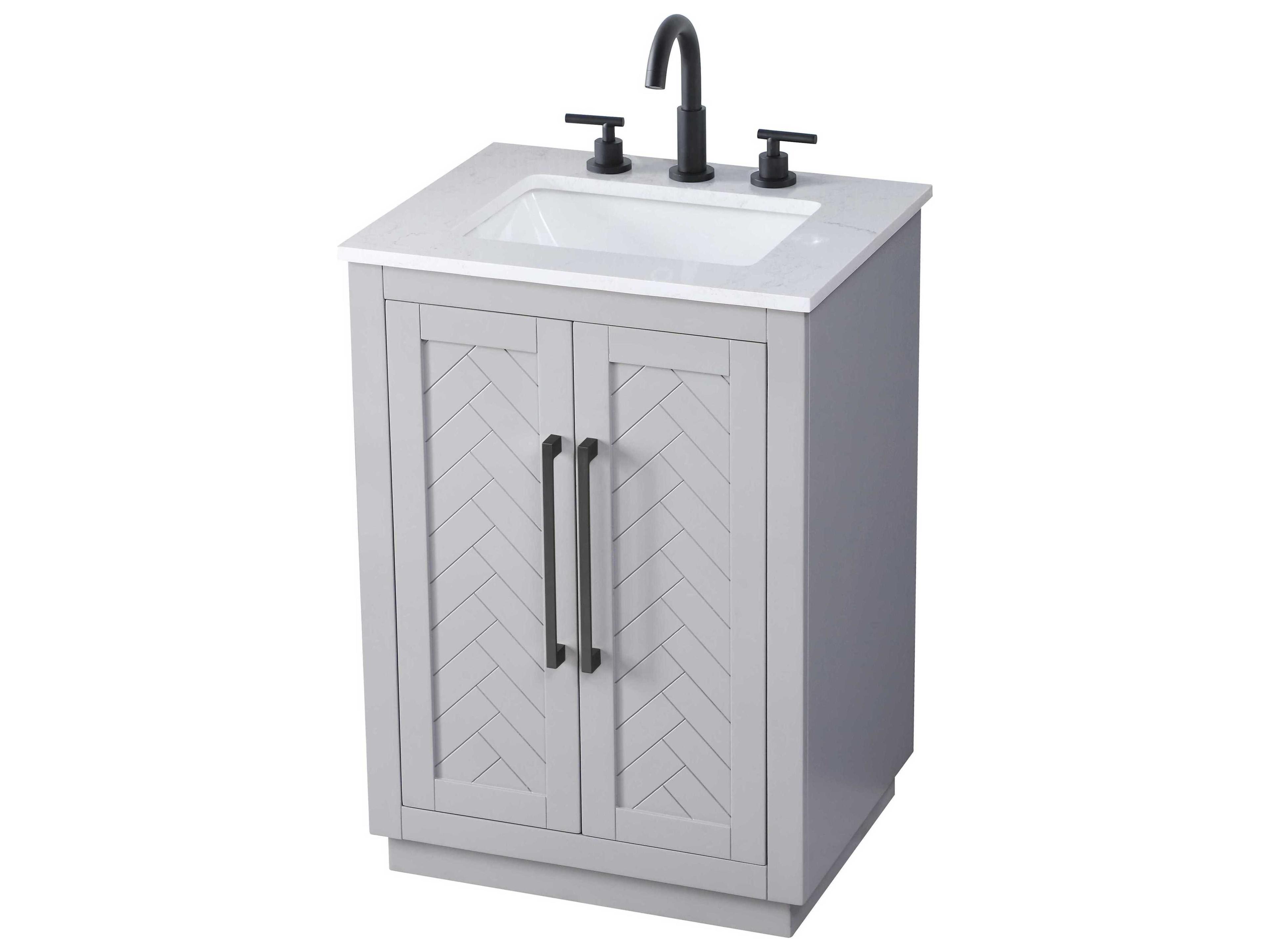 Elegant Lighting Chase Grey Vanity