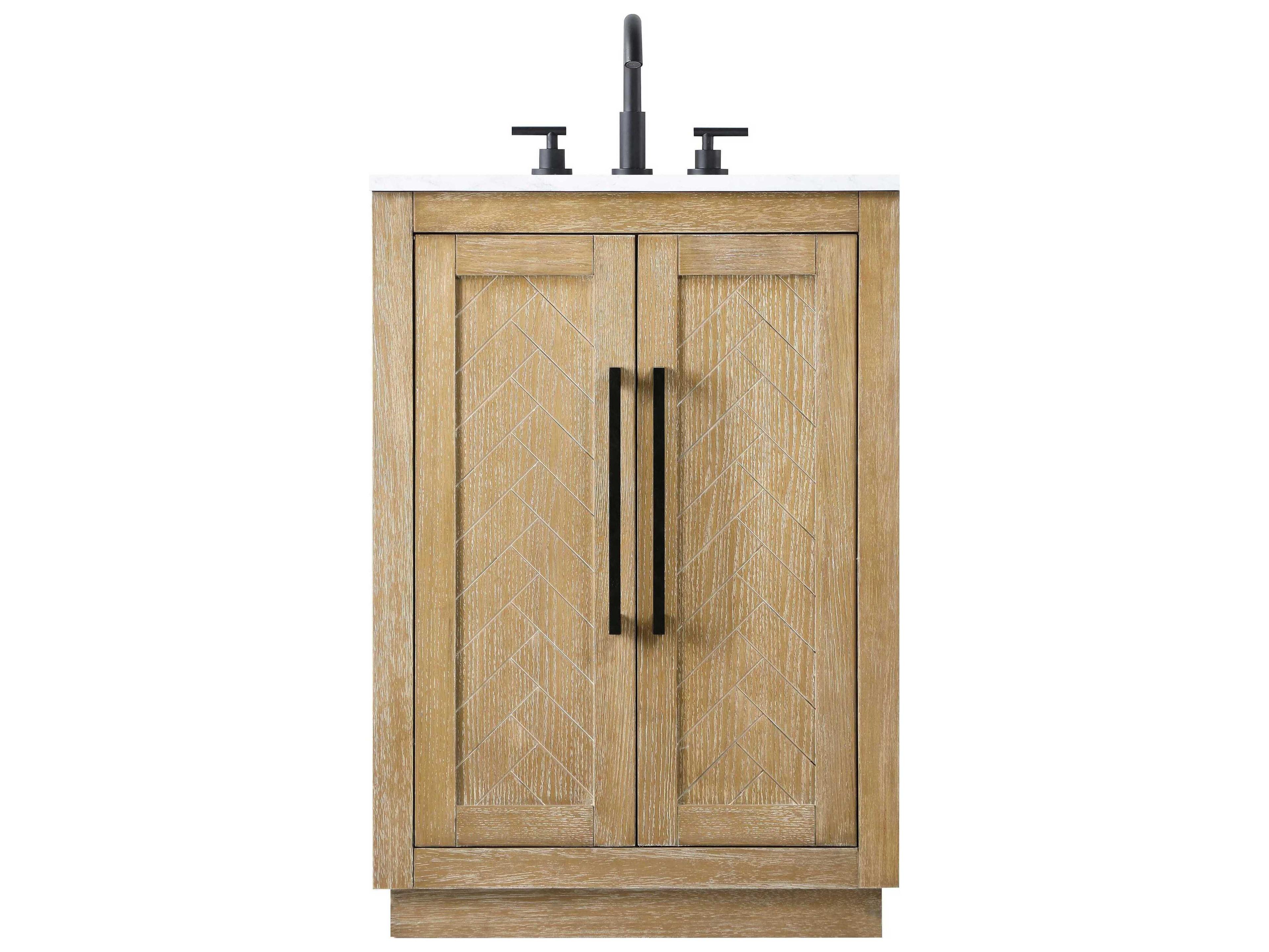 Elegant Lighting Chase Linen Oak Vanity
