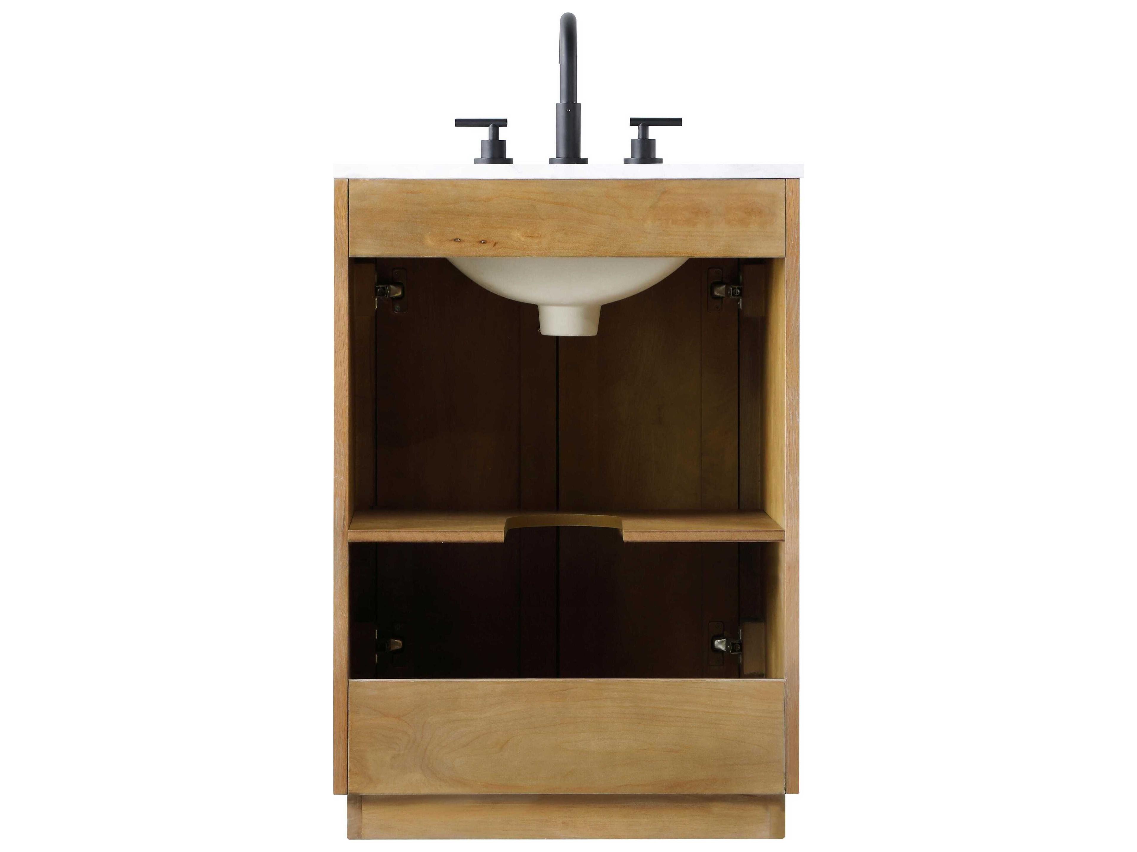 Elegant Lighting Chase Linen Oak Vanity