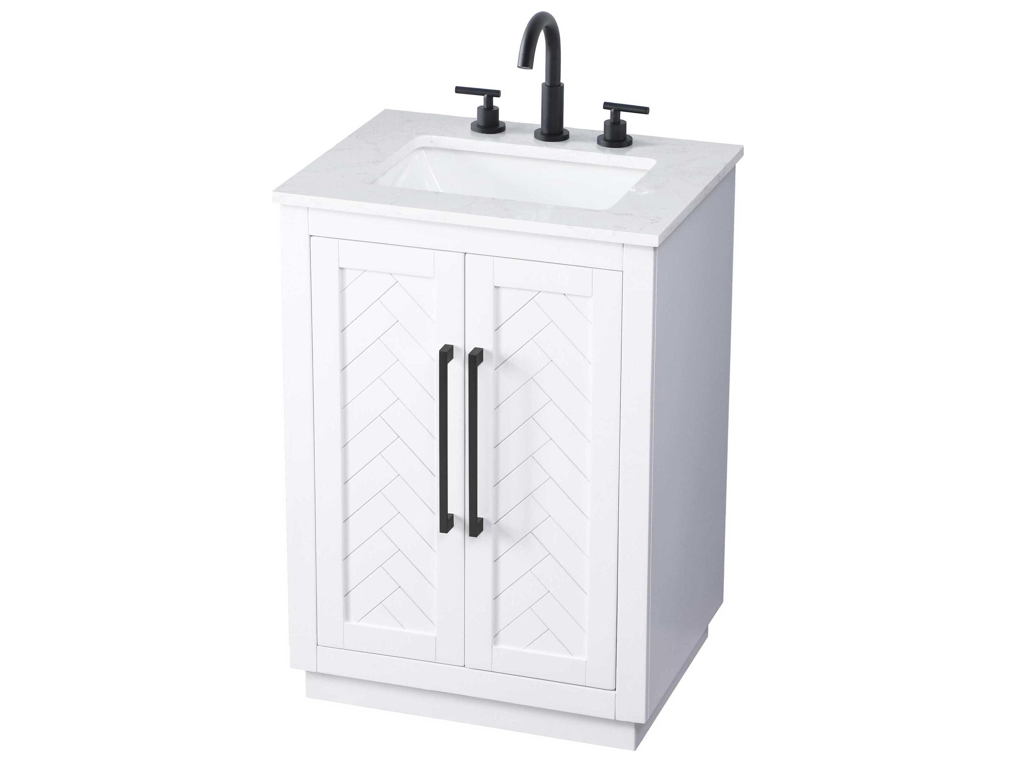 Elegant Lighting Chase White Vanity