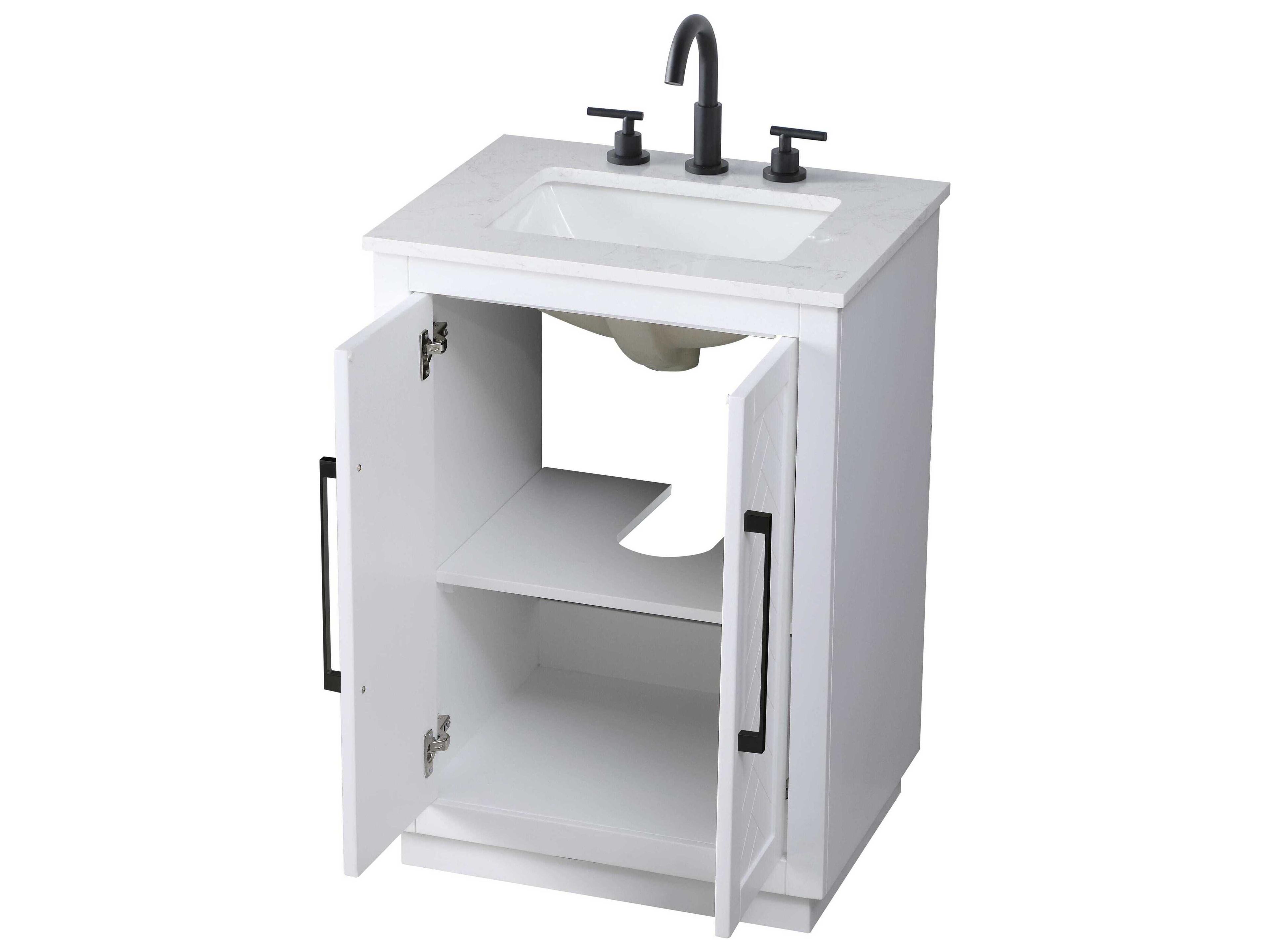 Elegant Lighting Chase White Vanity