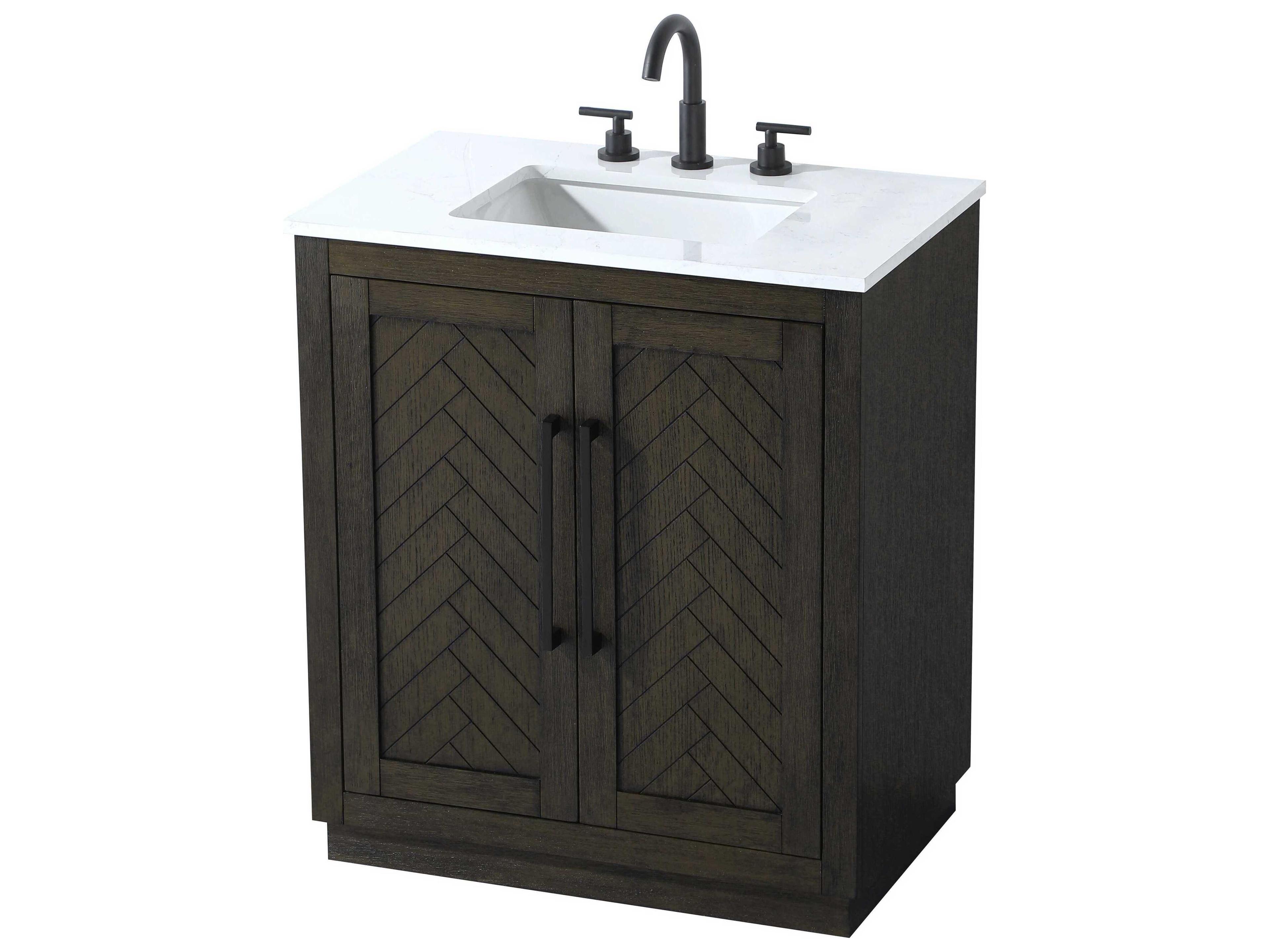Elegant Lighting Chase Chocolate Oak Vanity