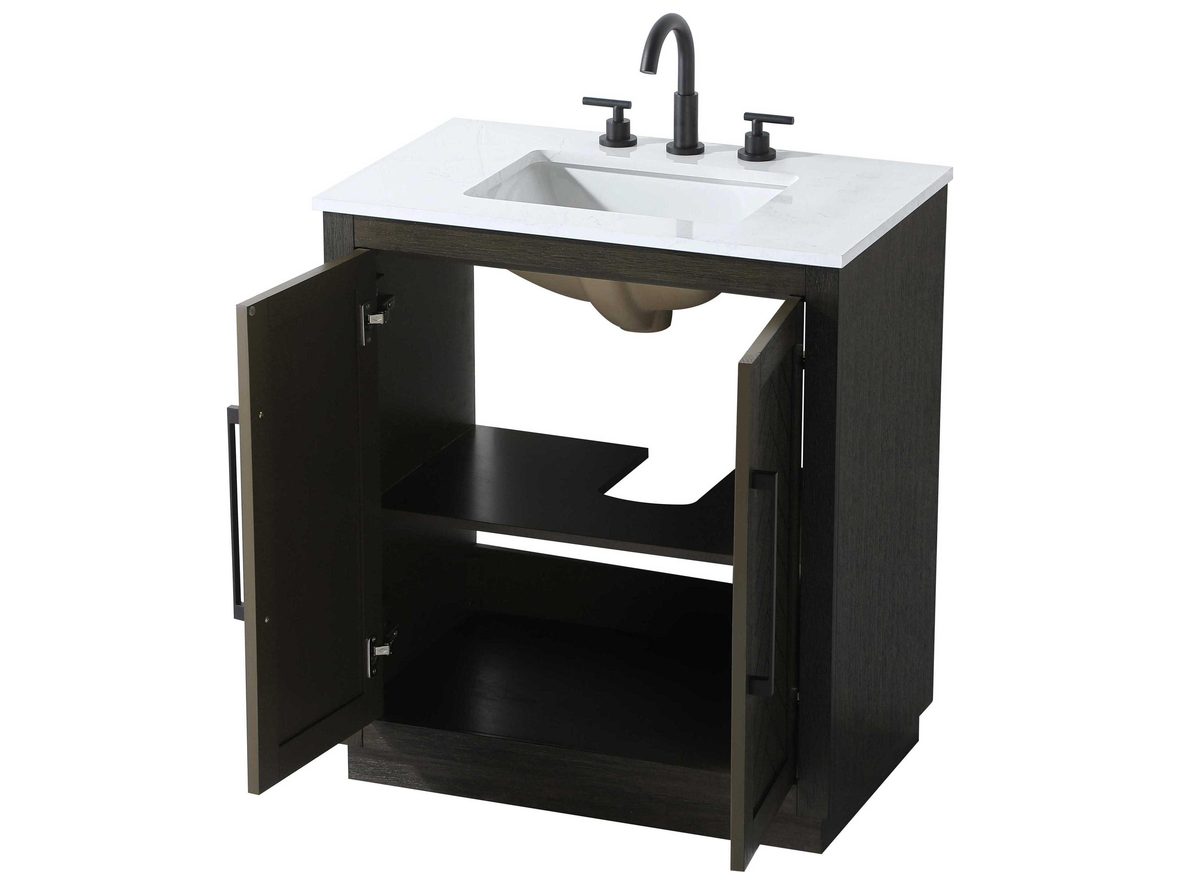 Elegant Lighting Chase Chocolate Oak Vanity