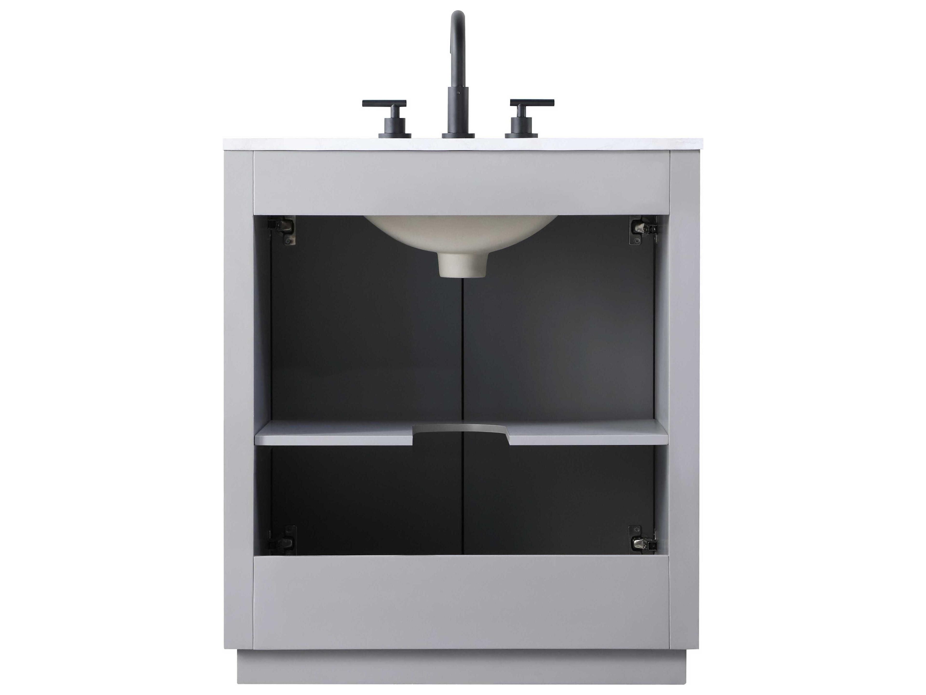 Elegant Lighting Chase Grey Vanity
