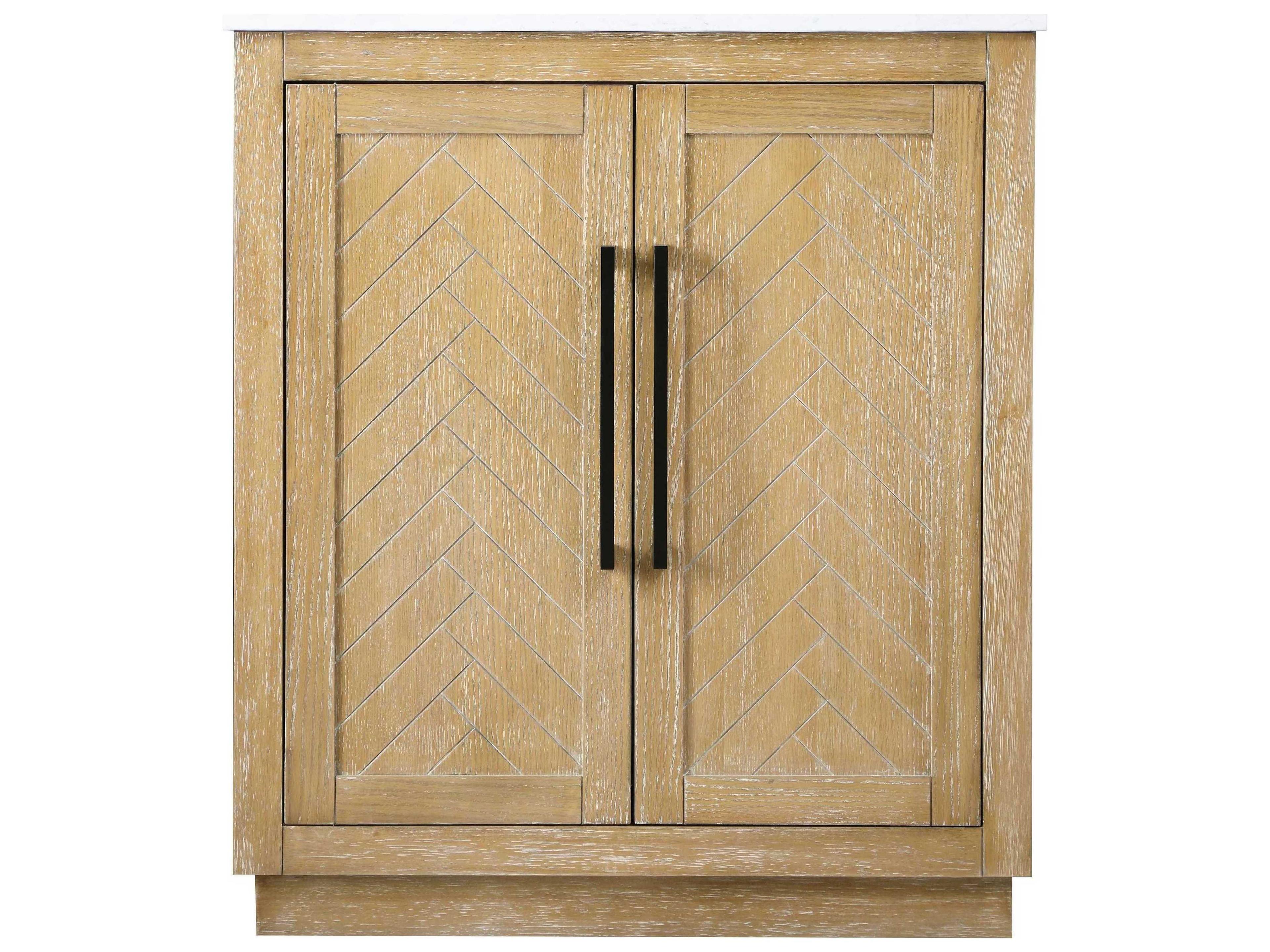 Elegant Lighting Chase Linen Oak Vanity