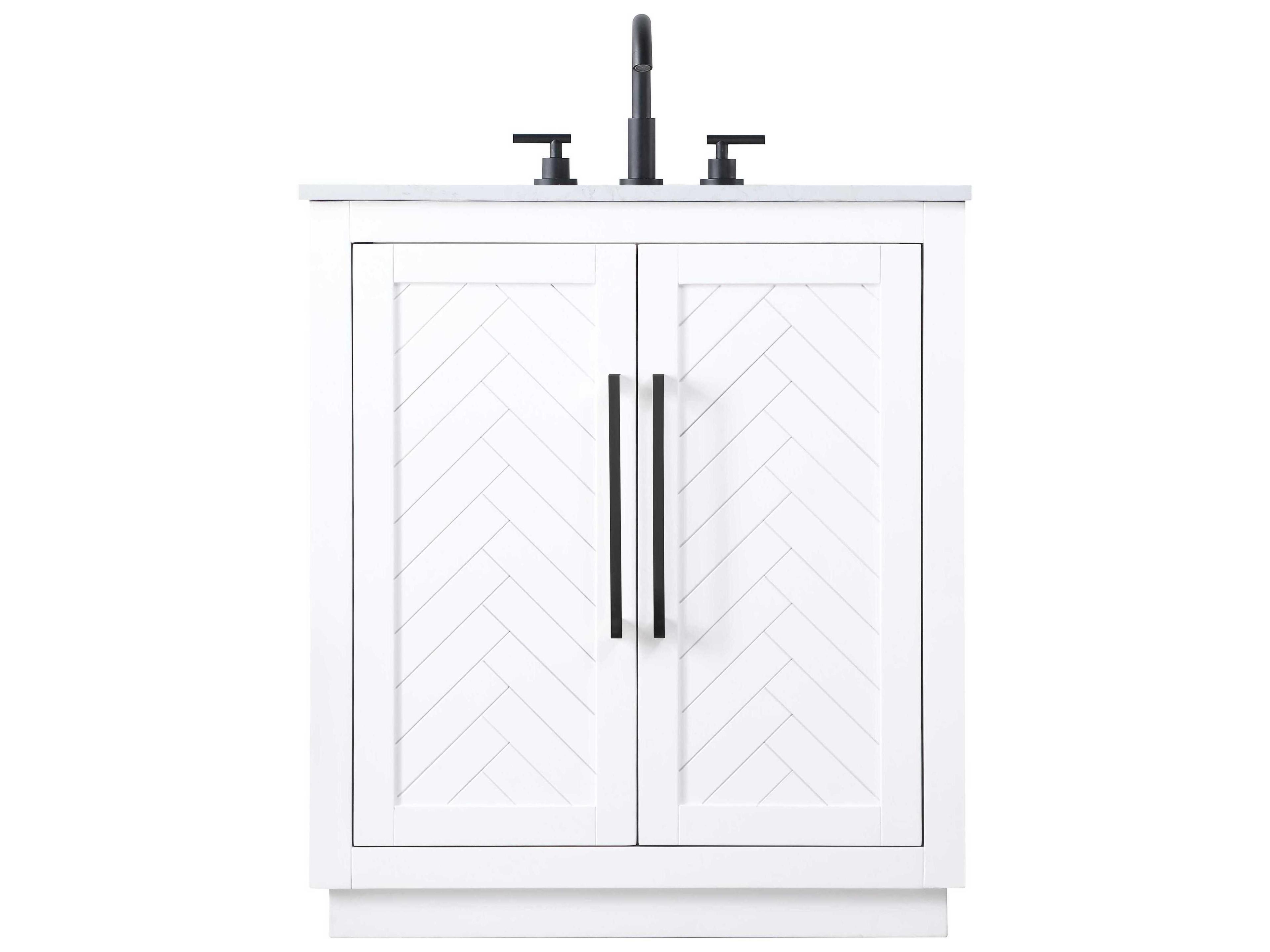 Elegant Lighting Chase White Vanity