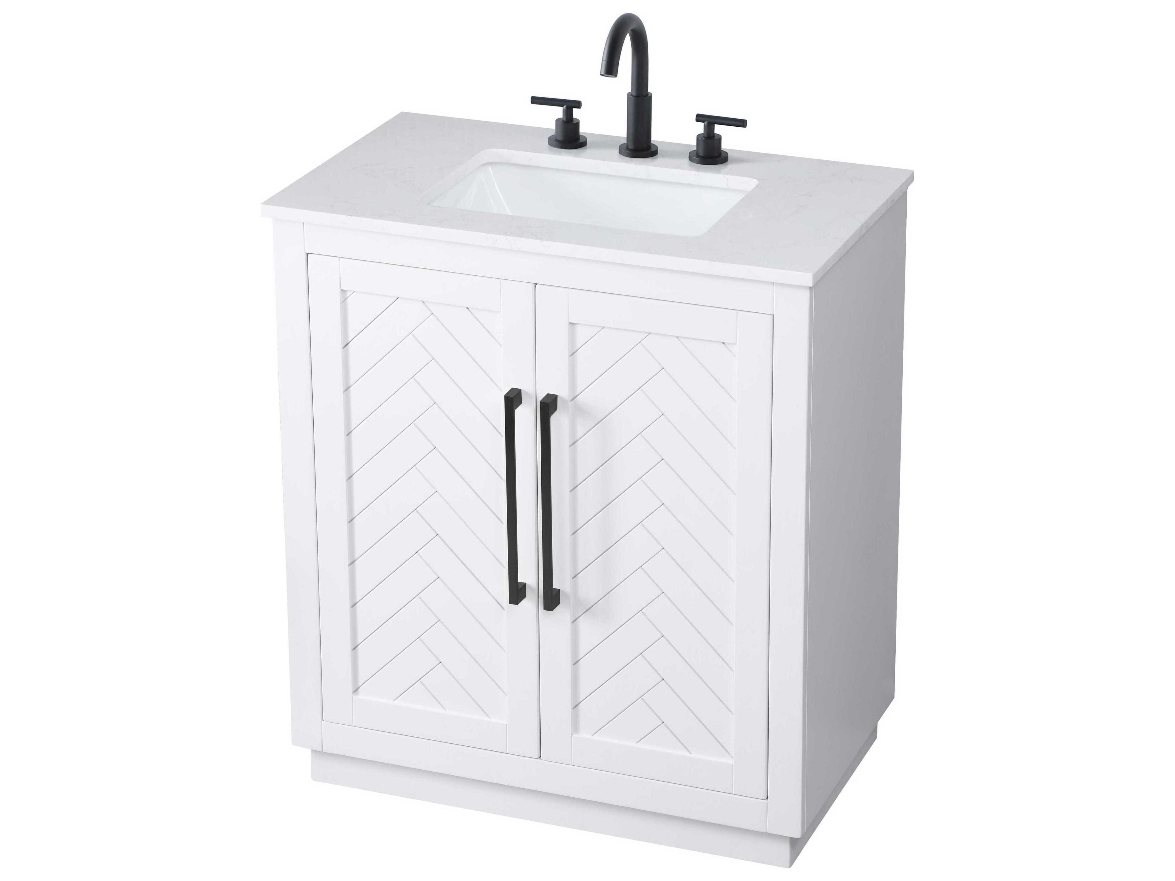 Elegant Lighting Chase White Vanity