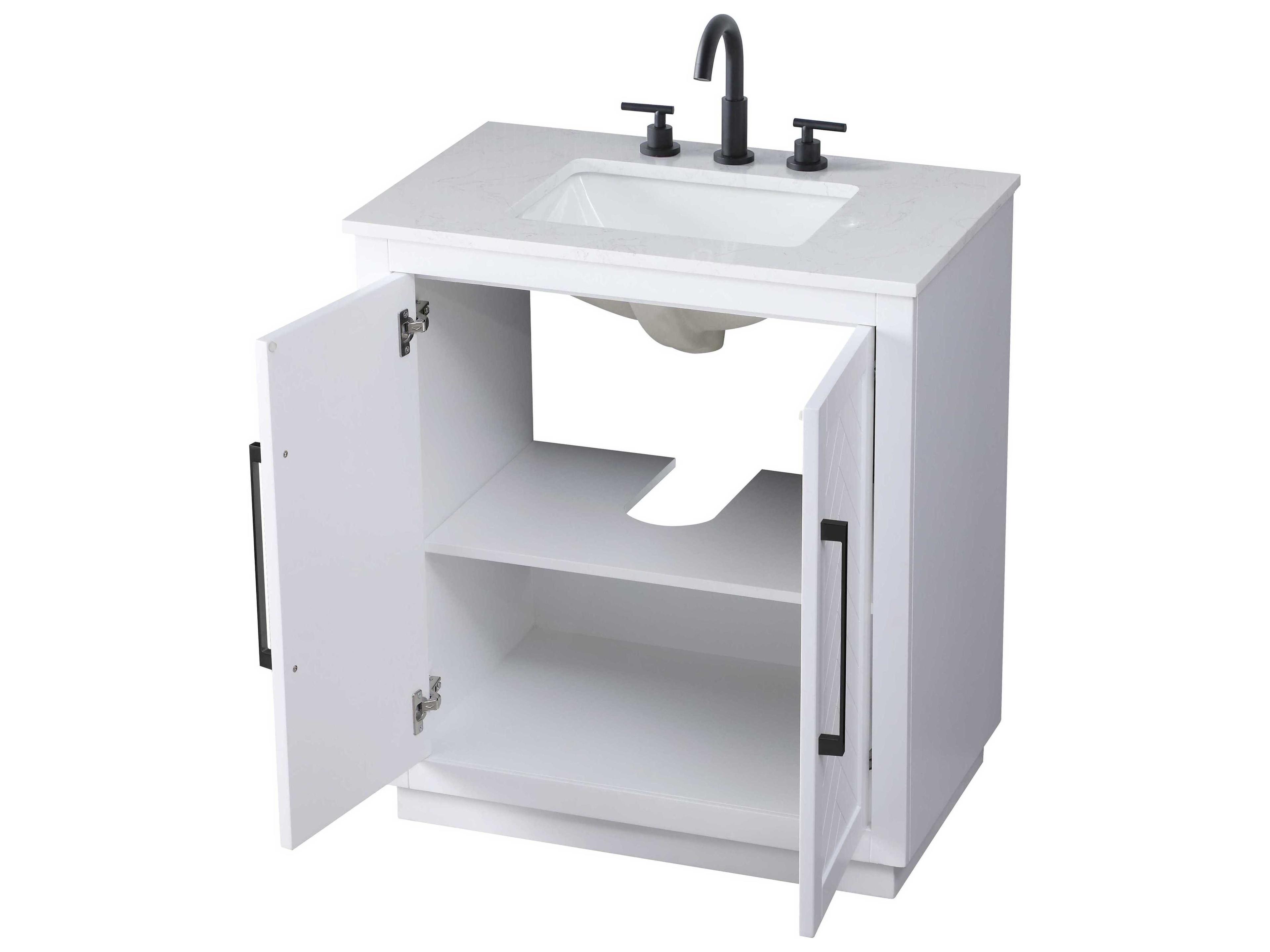 Elegant Lighting Chase White Vanity