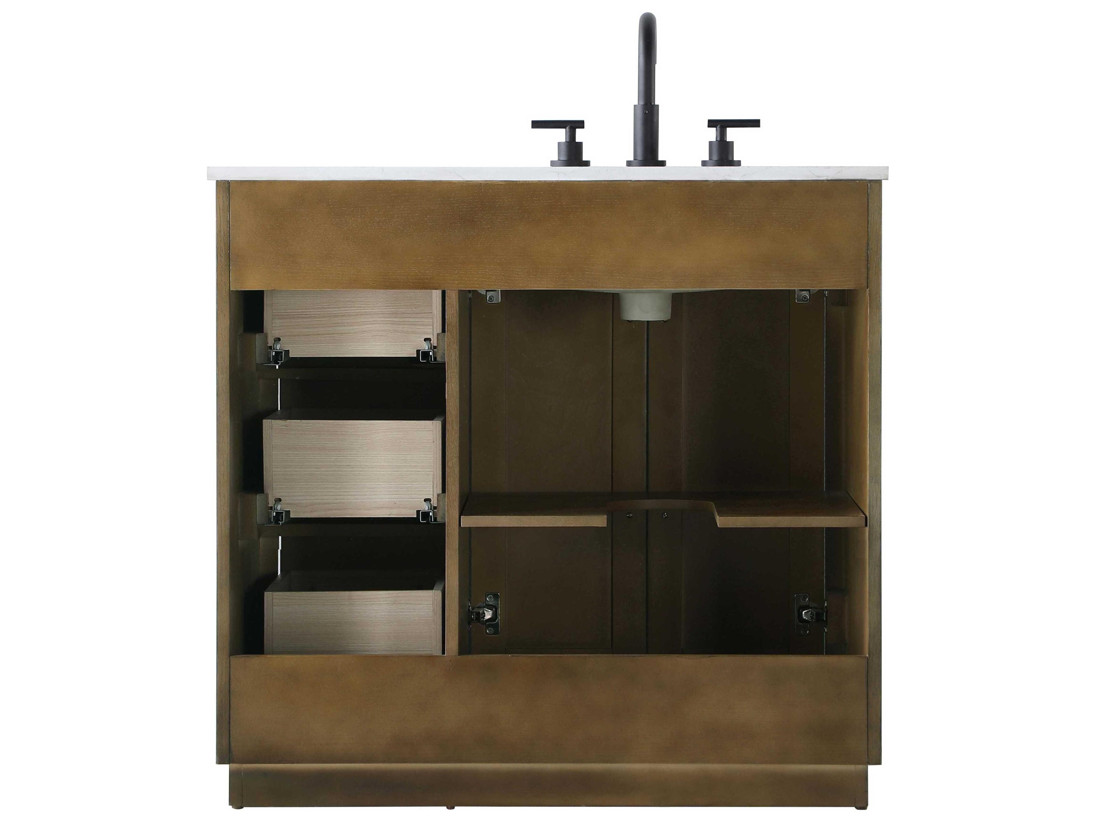 Elegant Lighting Chase Hazel Oak Vanity