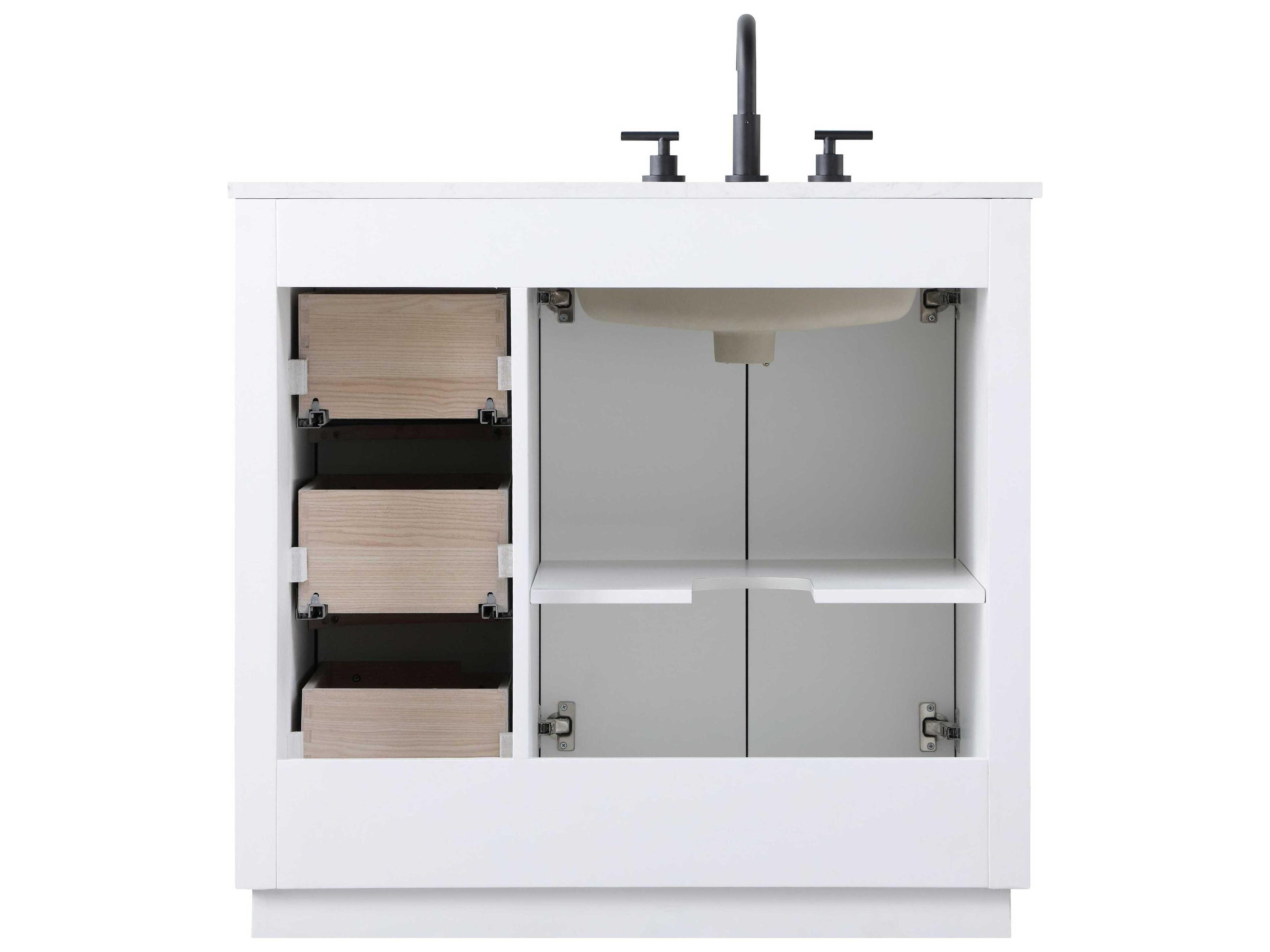 Elegant Lighting Chase White Vanity