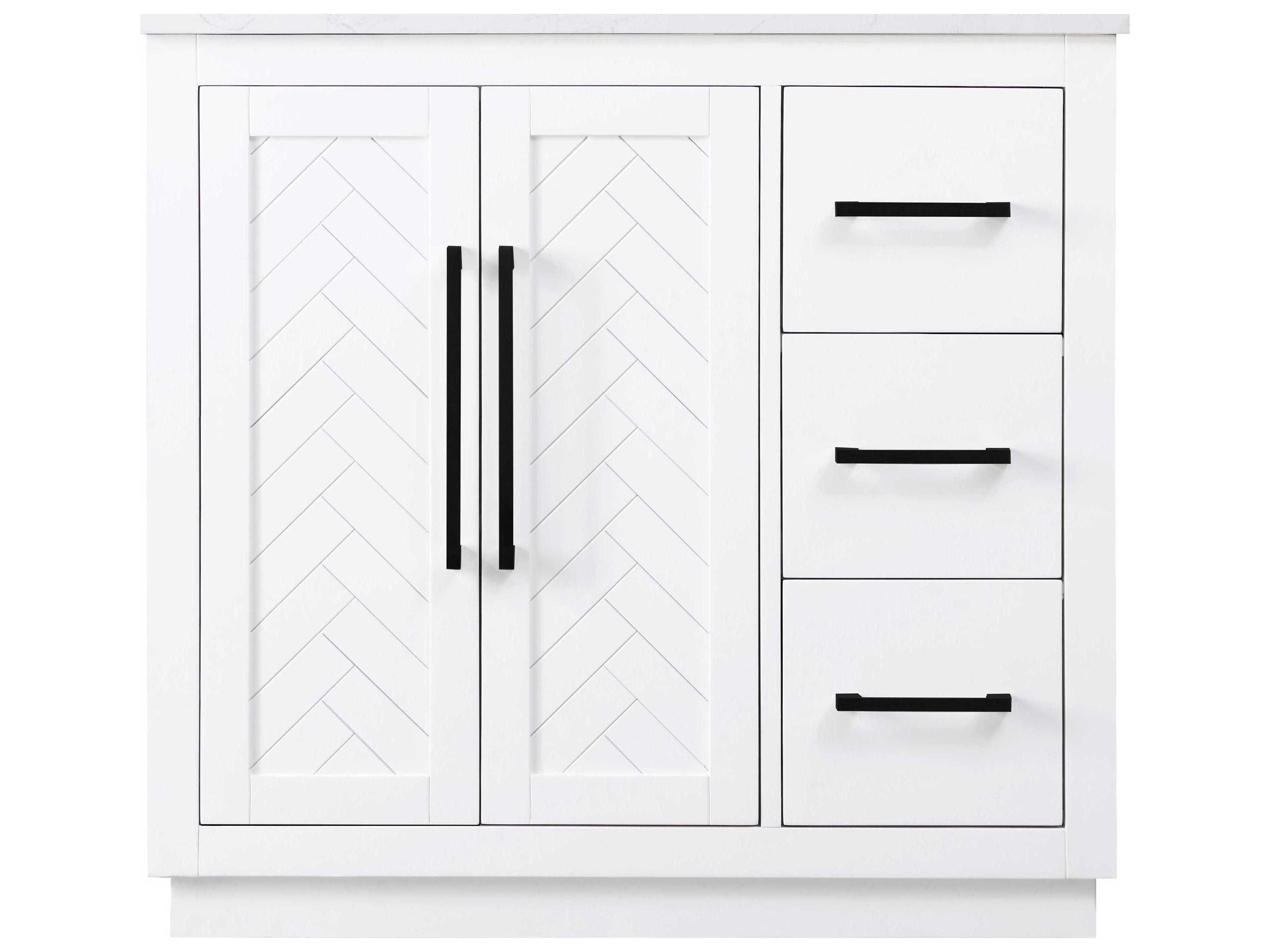 Elegant Lighting Chase White Vanity