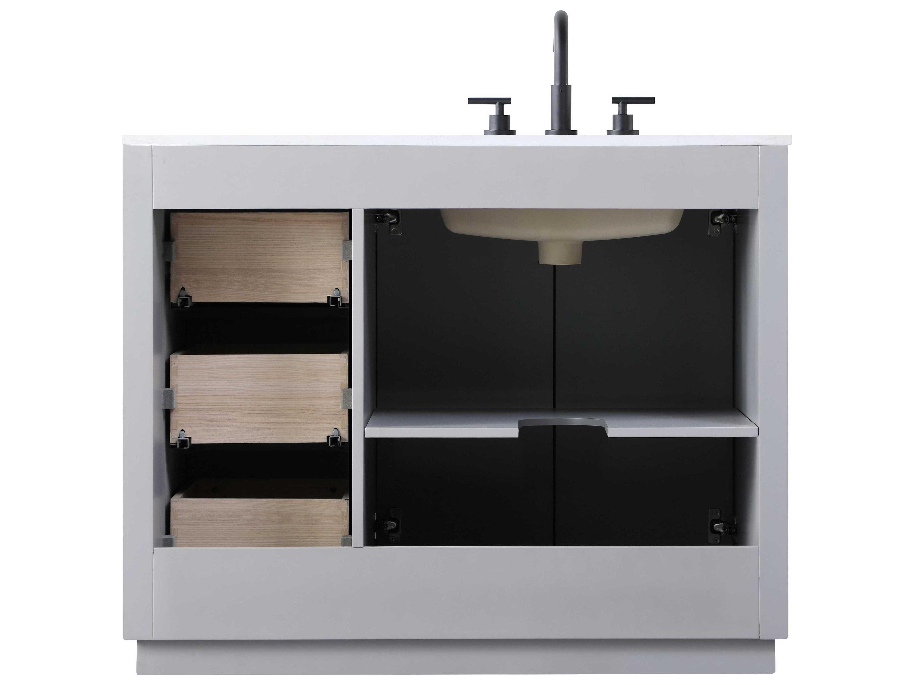 Elegant Lighting Chase Grey Vanity