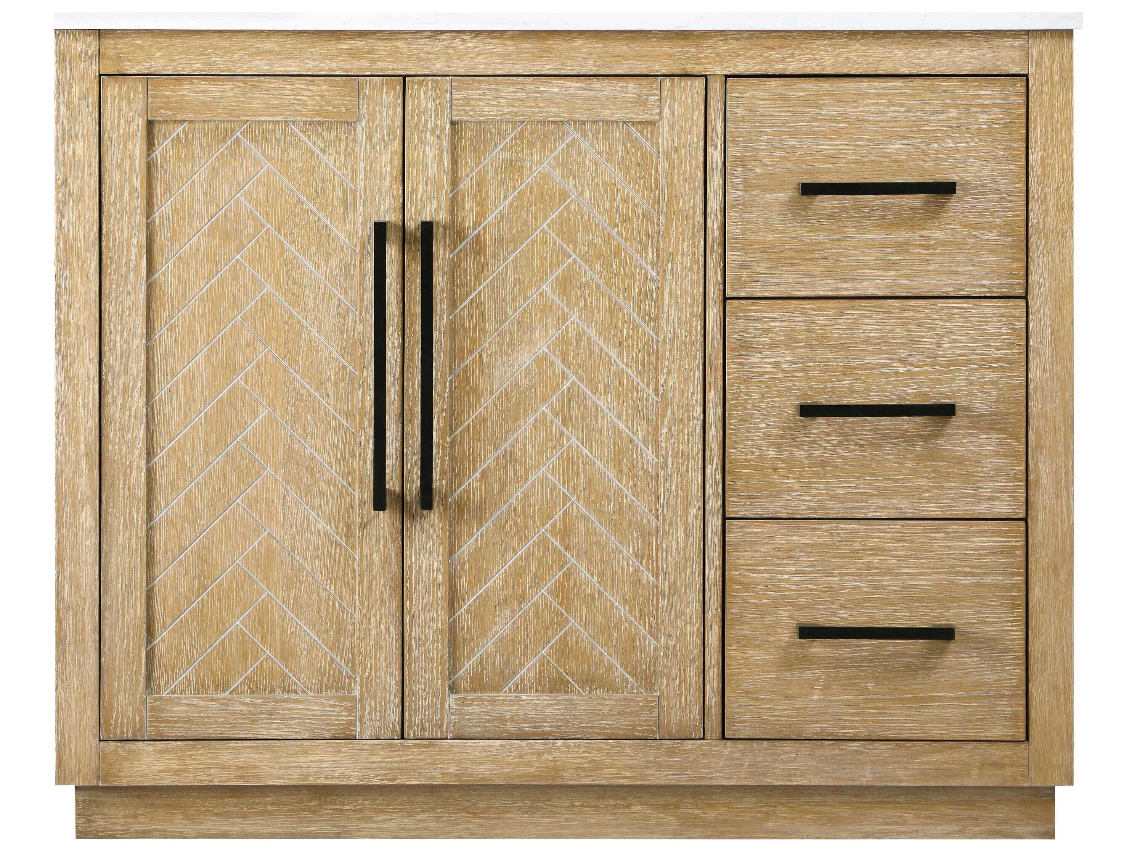 Elegant Lighting Chase Linen Oak Vanity