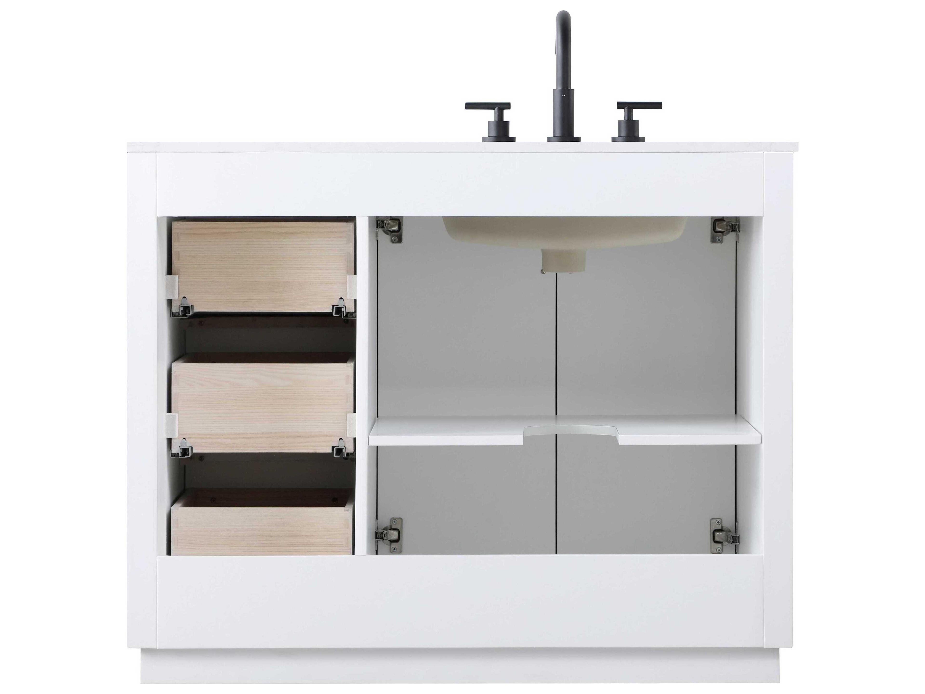 Elegant Lighting Chase White Vanity