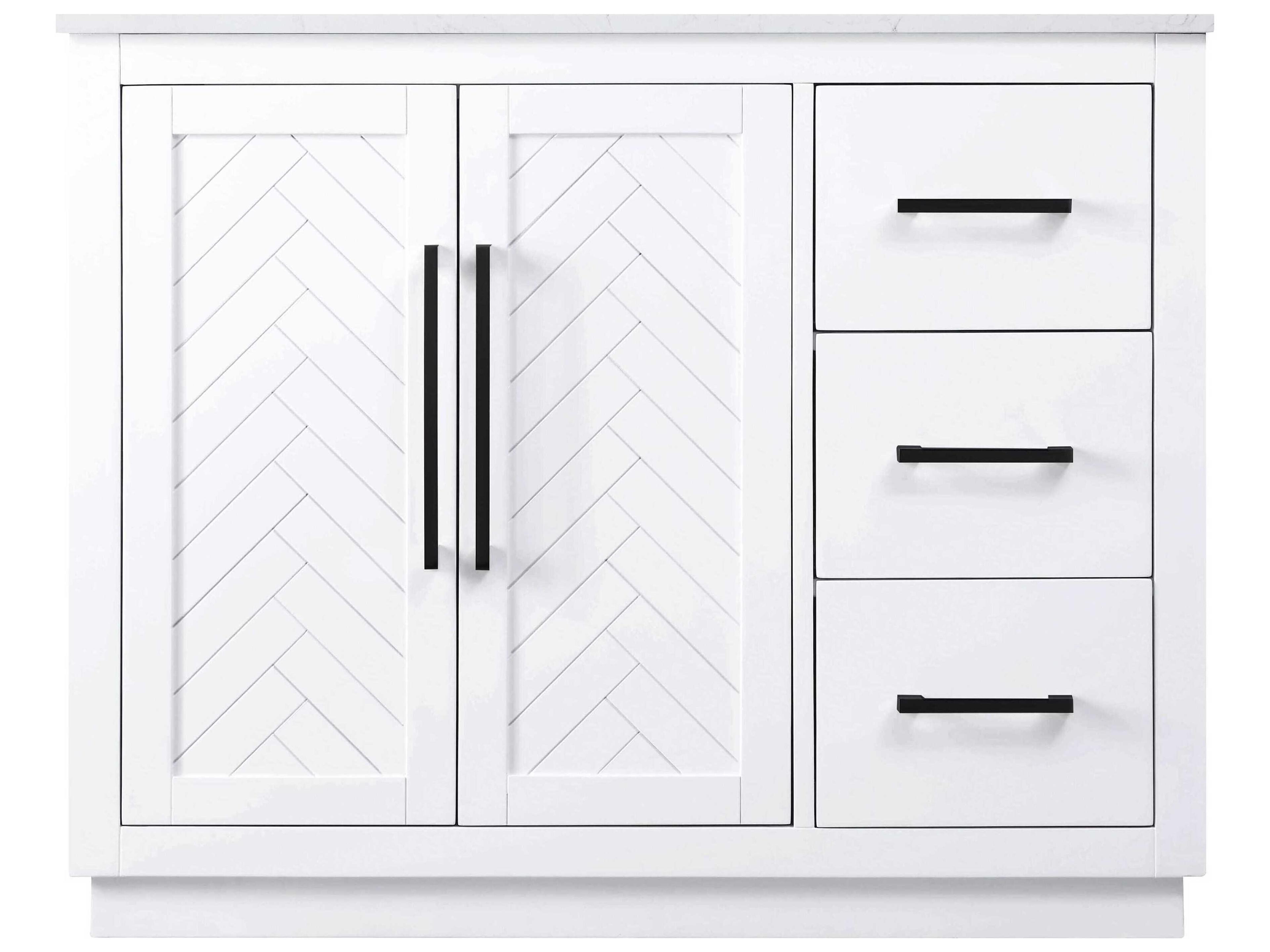 Elegant Lighting Chase White Vanity