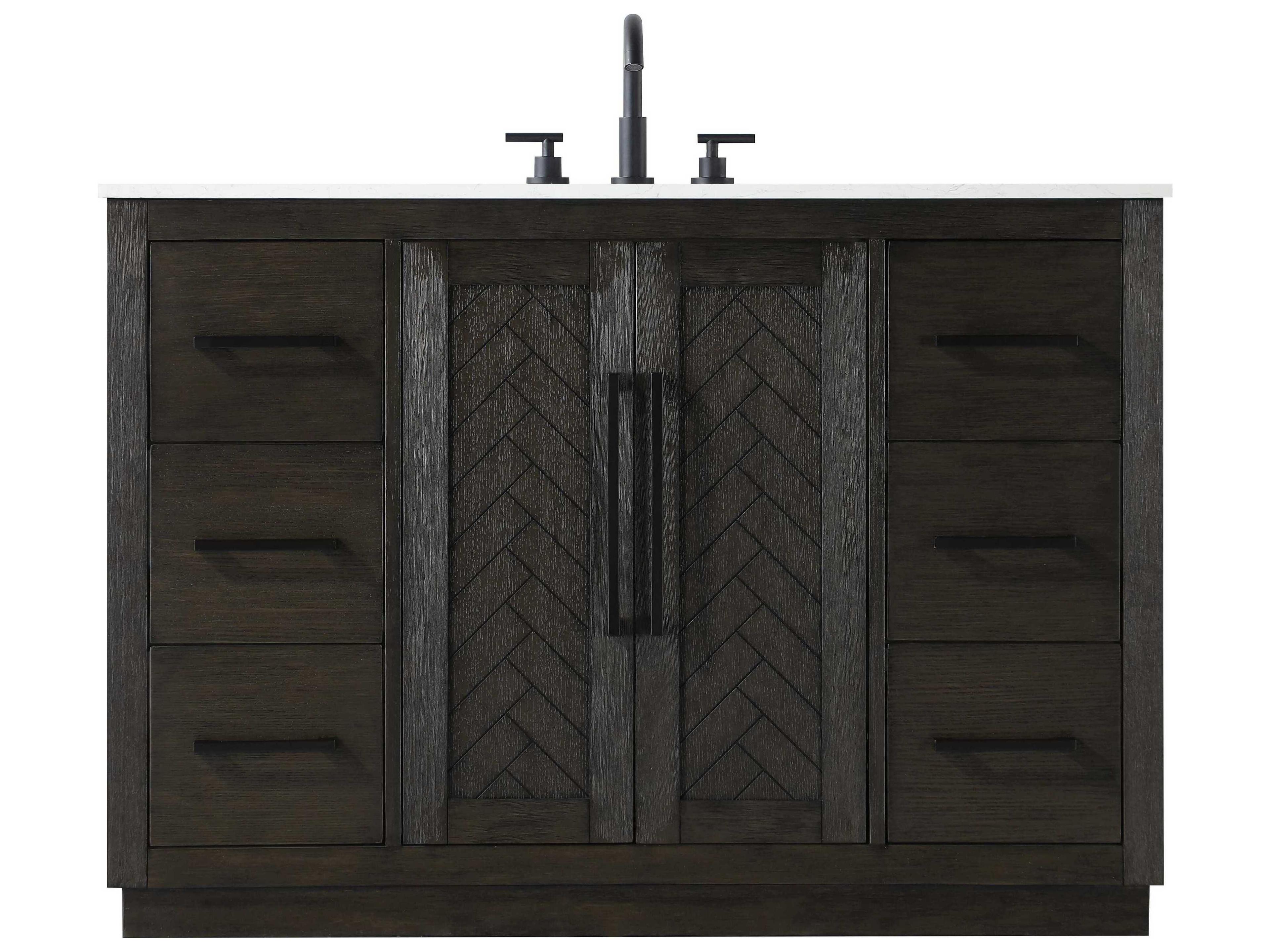 Elegant Lighting Chase Chocolate Oak Vanity