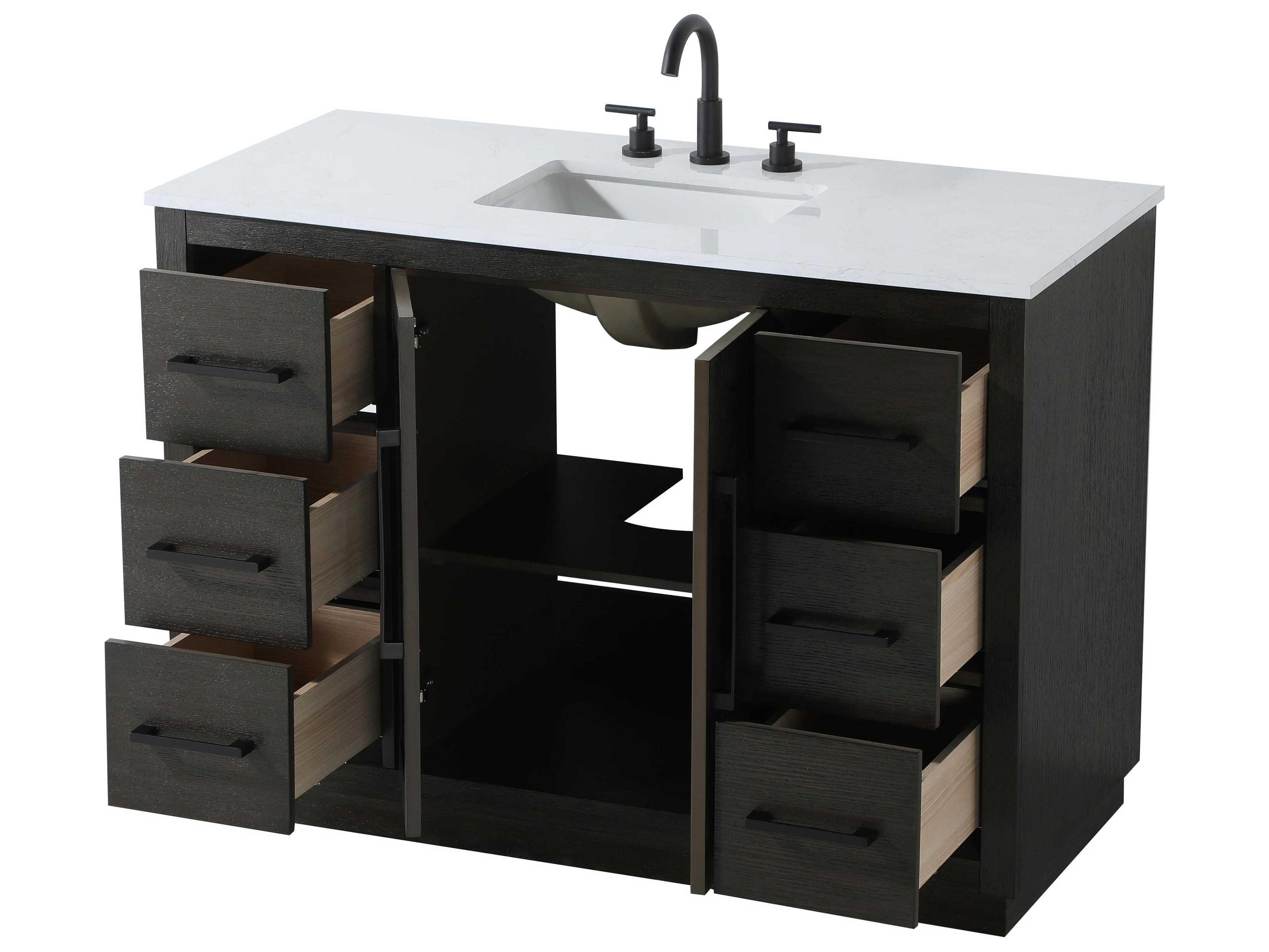 Elegant Lighting Chase Chocolate Oak Vanity