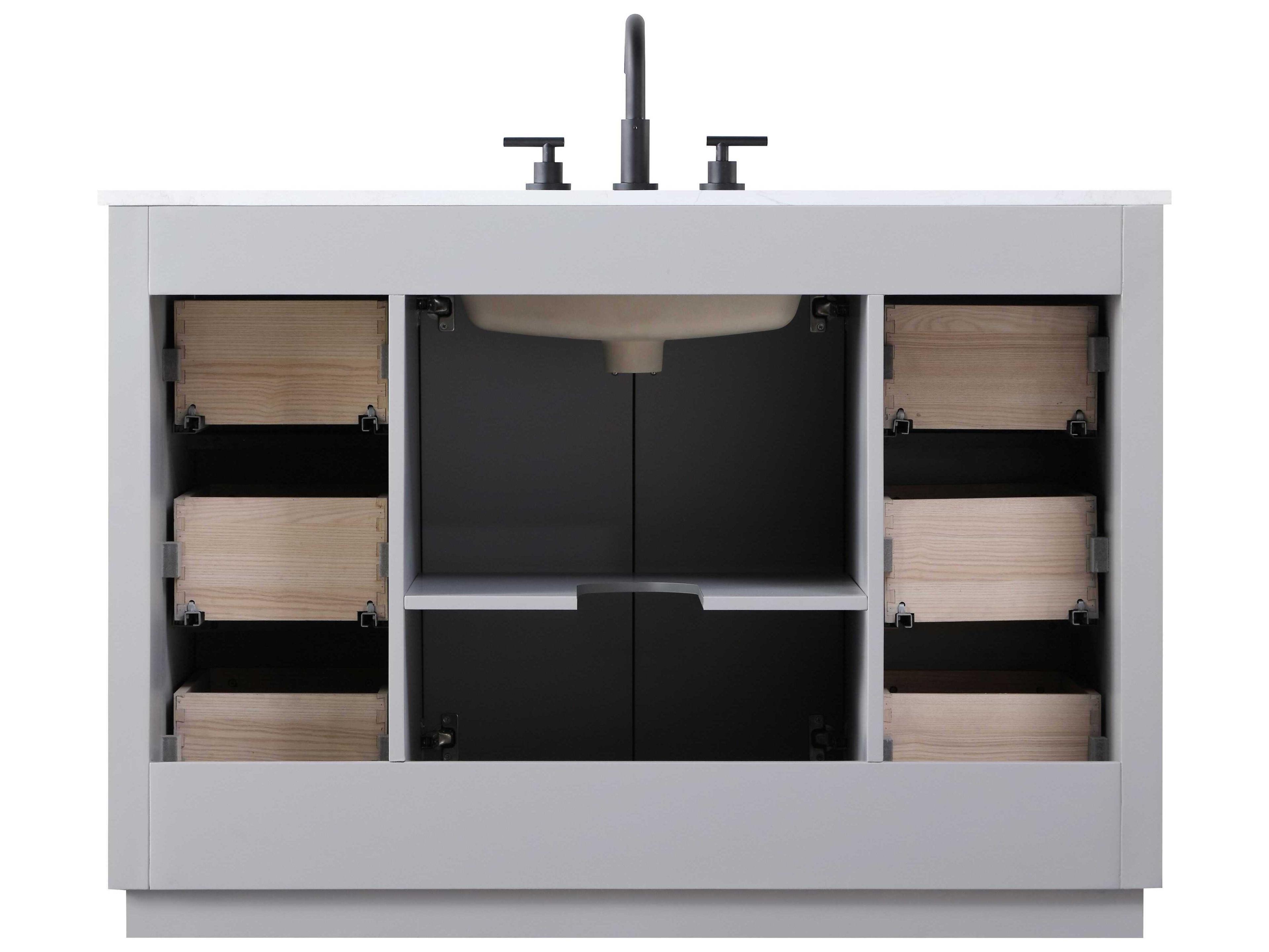 Elegant Lighting Chase Grey Vanity