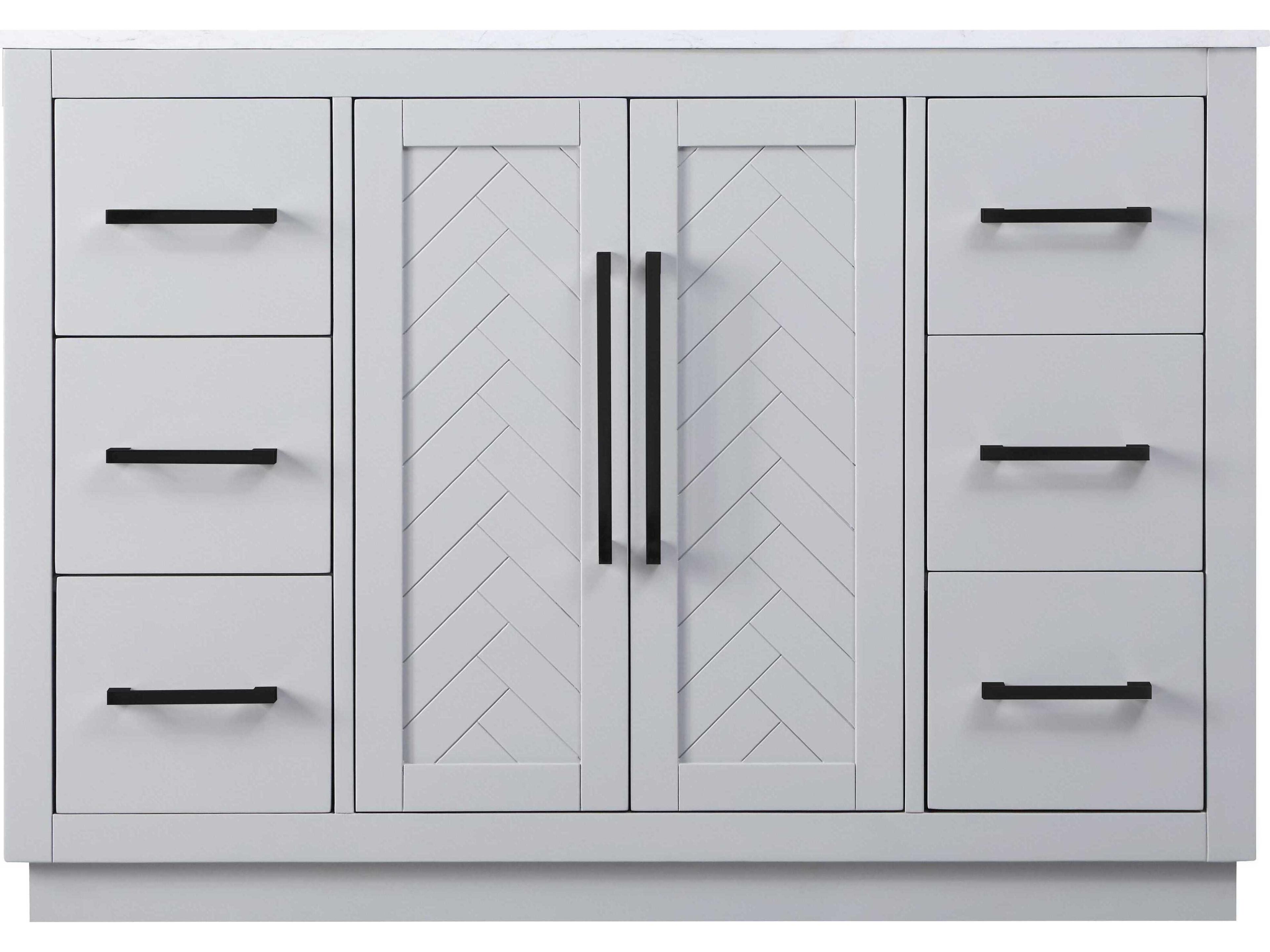 Elegant Lighting Chase Grey Vanity