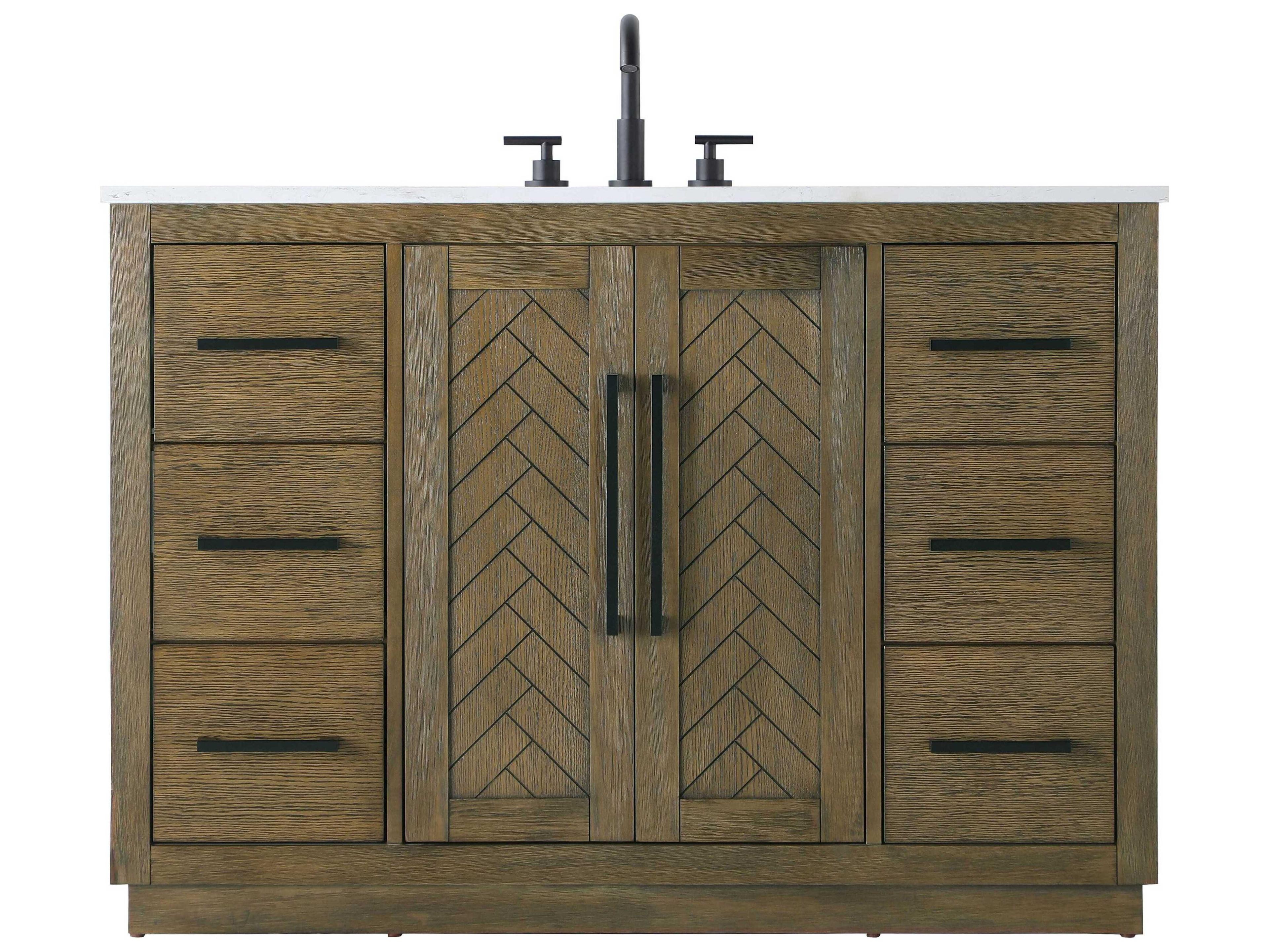 Elegant Lighting Chase Hazel Oak Vanity