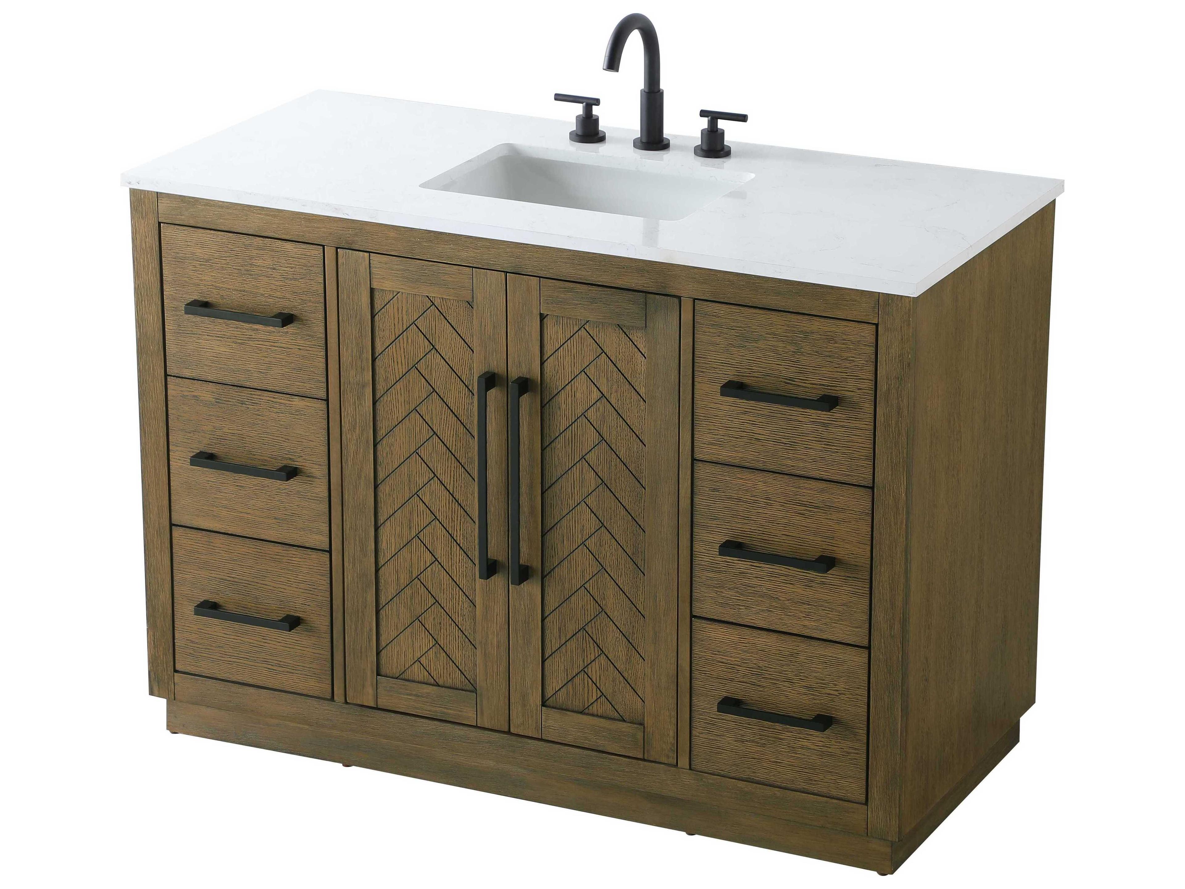 Elegant Lighting Chase Hazel Oak Vanity