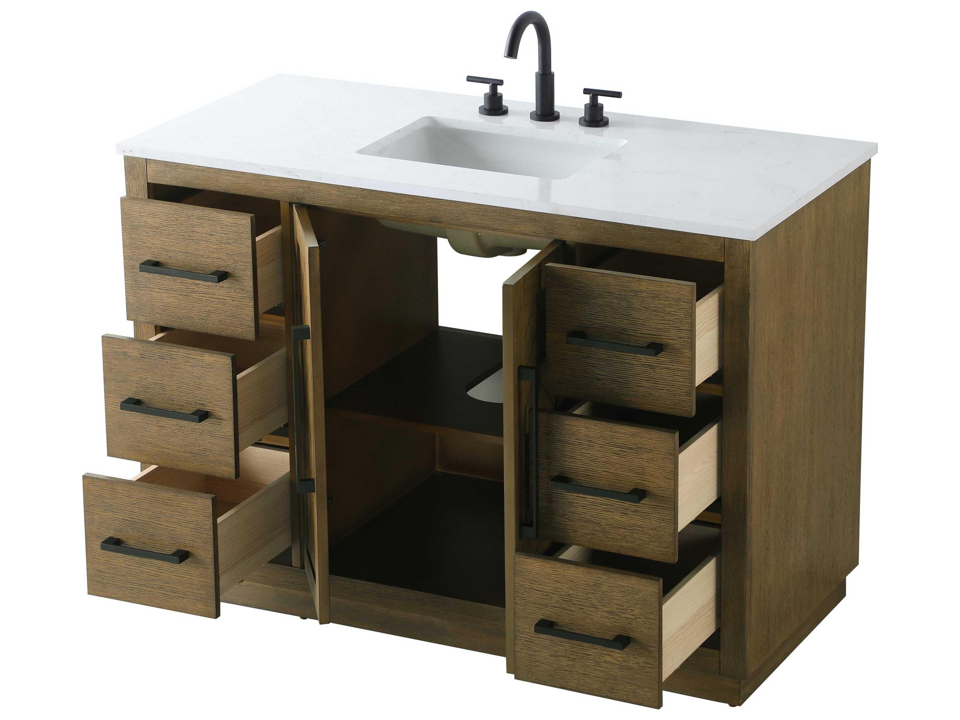 Elegant Lighting Chase Hazel Oak Vanity